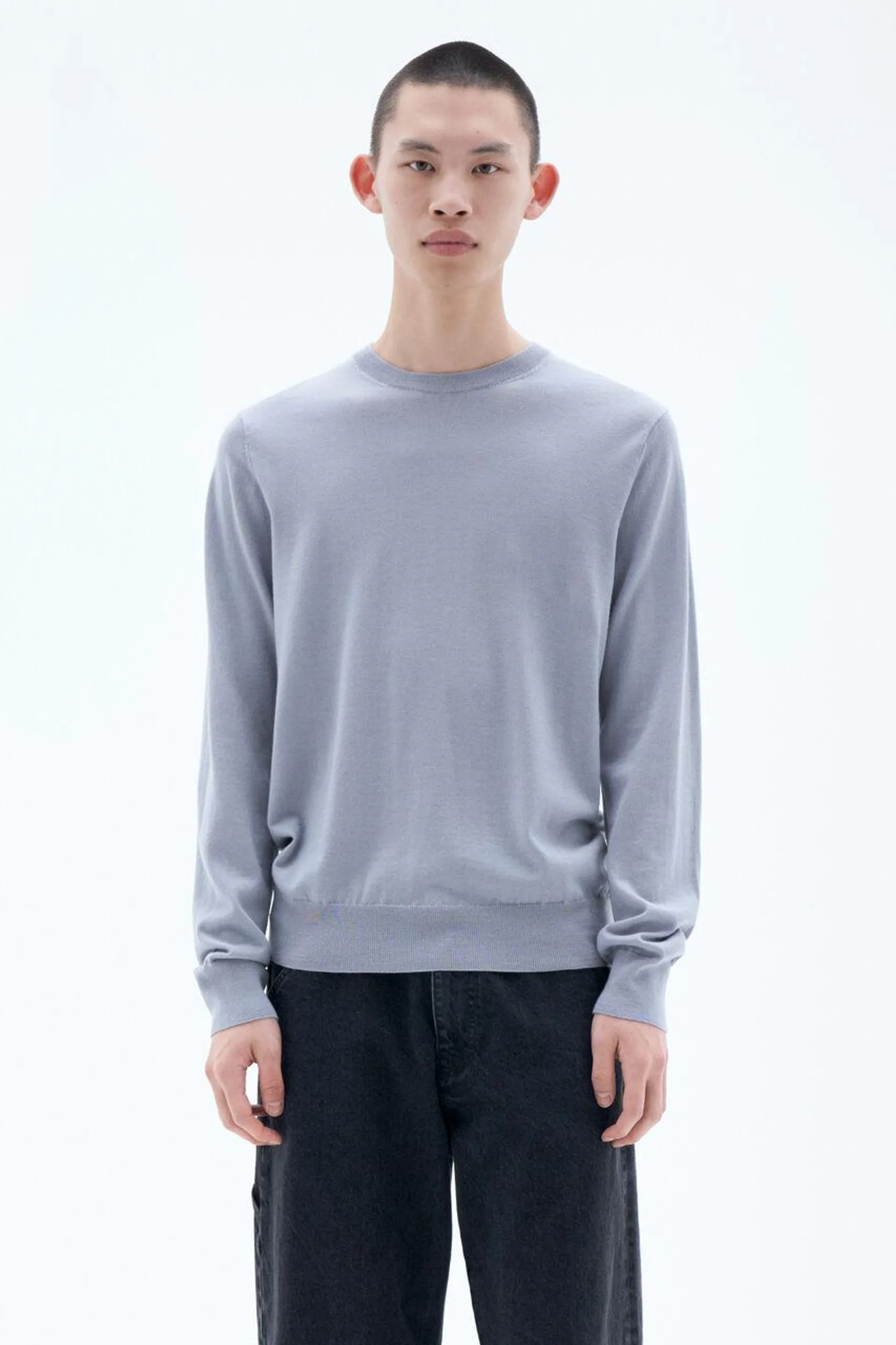 Merino Sweater Fog Blue