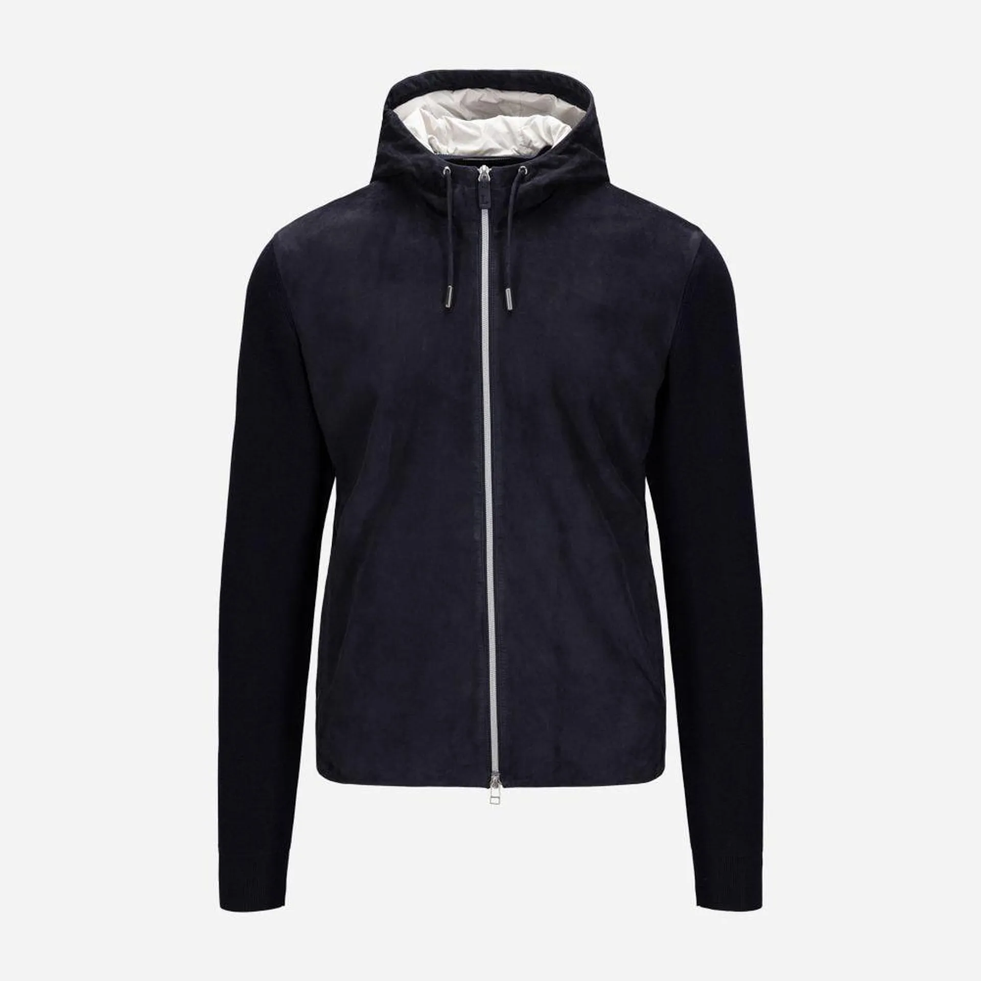 Dakar Jersey Suede Jacket - Suedde Oil Navy