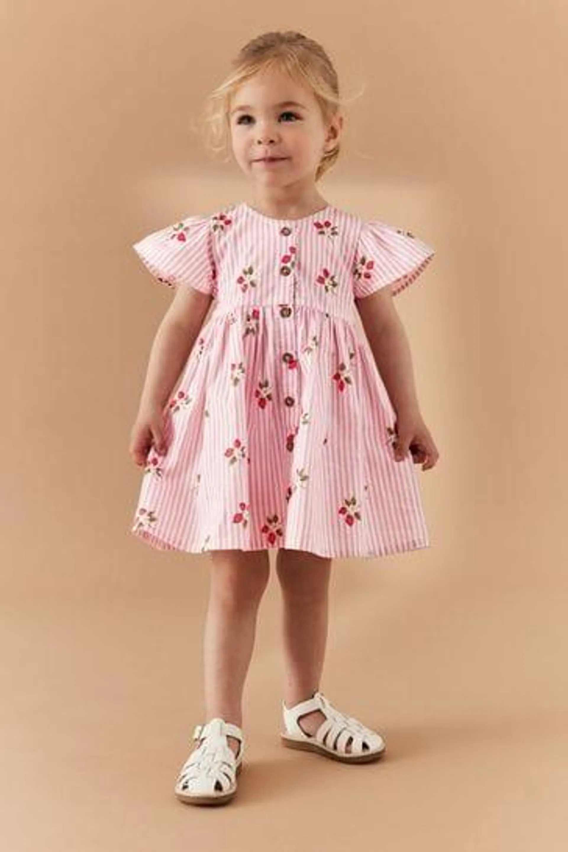 Cotton Button Up Dress (3mths-8yrs)