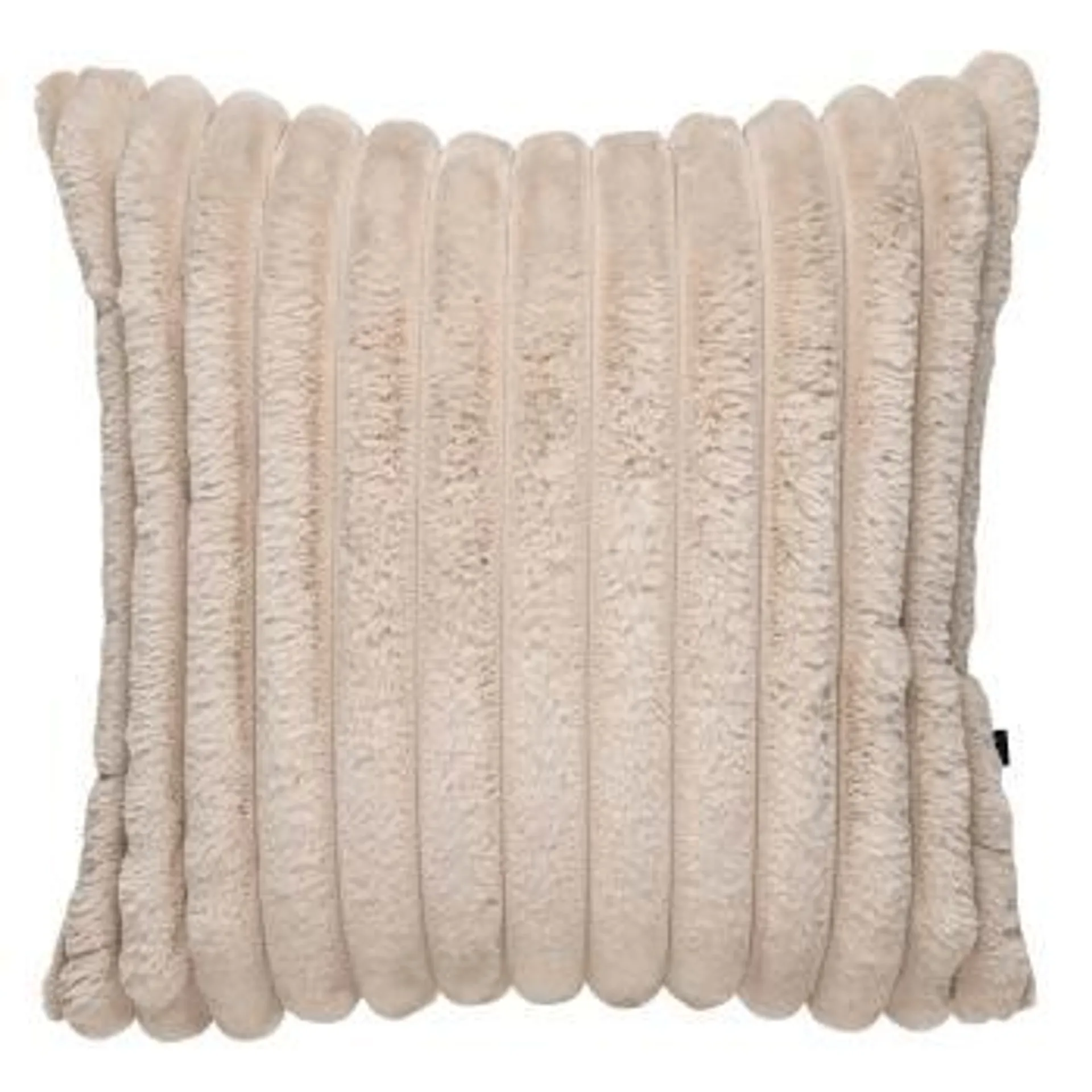 Putetrekk Faux fur striper 48x48cm