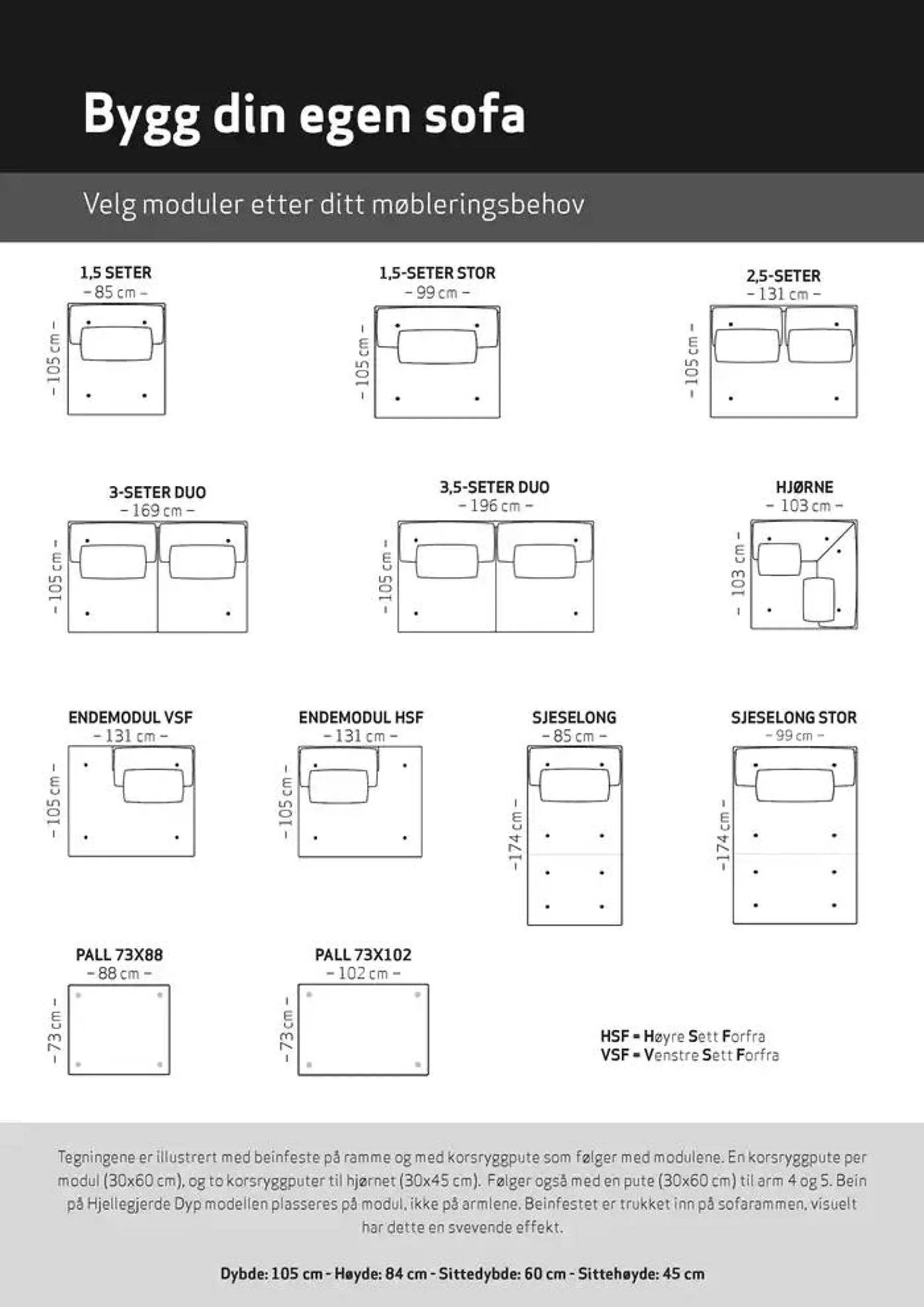 Fagmøbler Hjellegjerde Dyp modulsofa fra 19. oktober til 2. november 2024 - kundeavisside 3