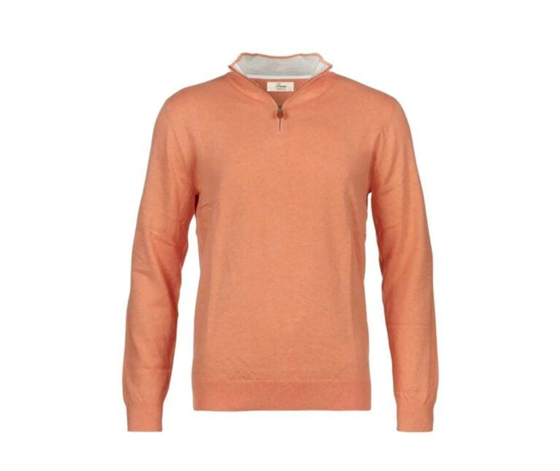 Lacazette Cotton Half Zip – Oransje