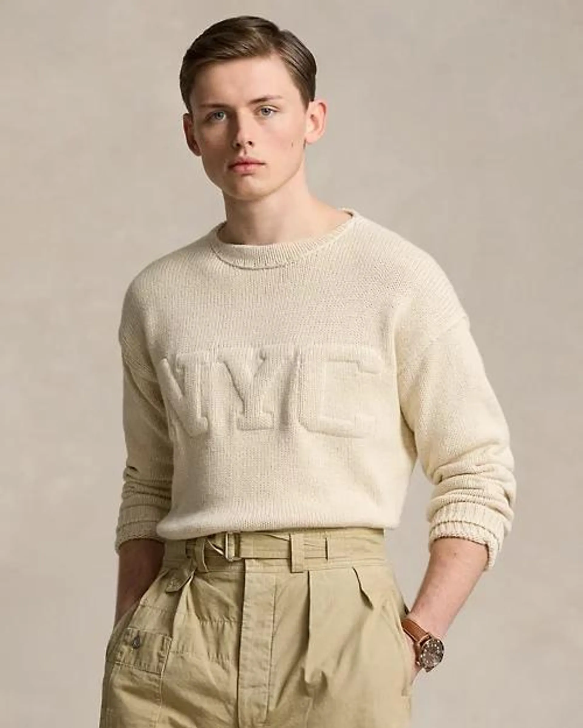 NYC Cotton-Linen Sweater