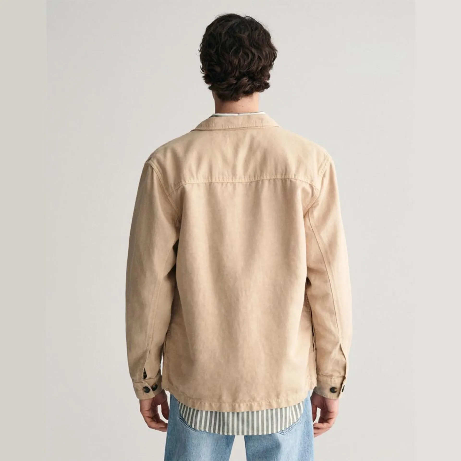 Twill Overshirt - Beige