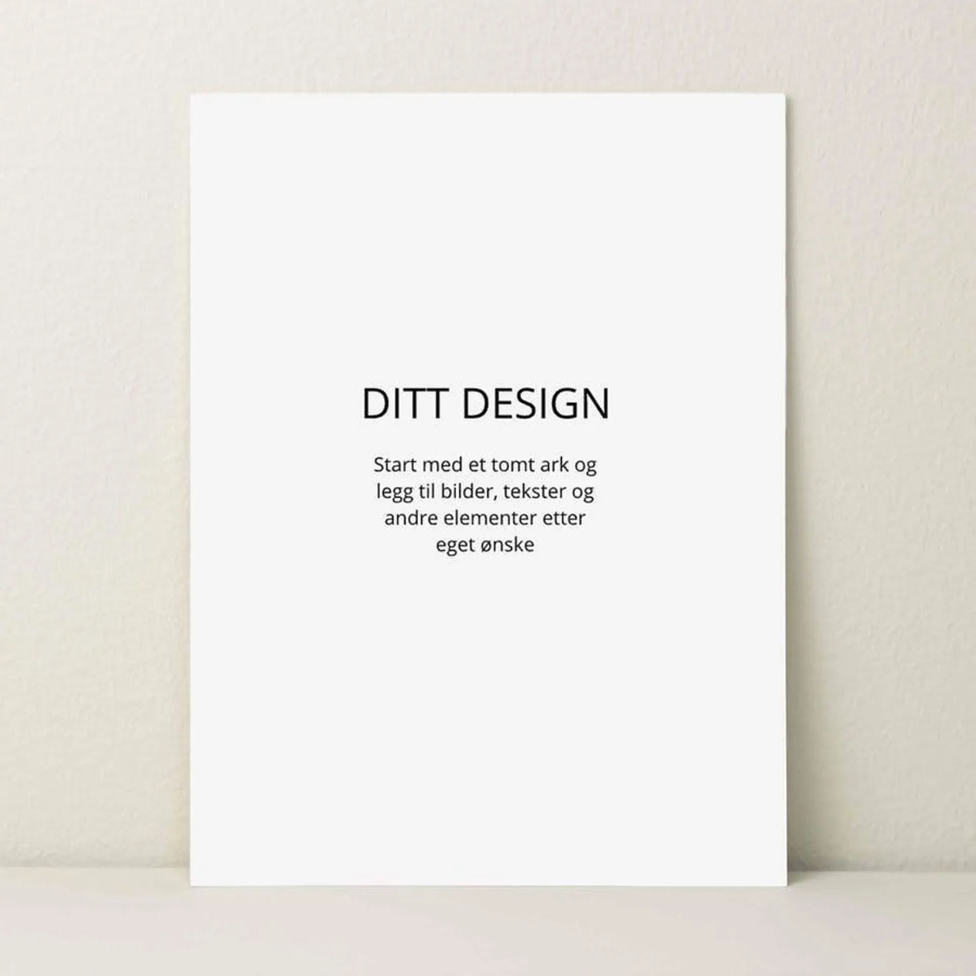 Meny | Ditt design