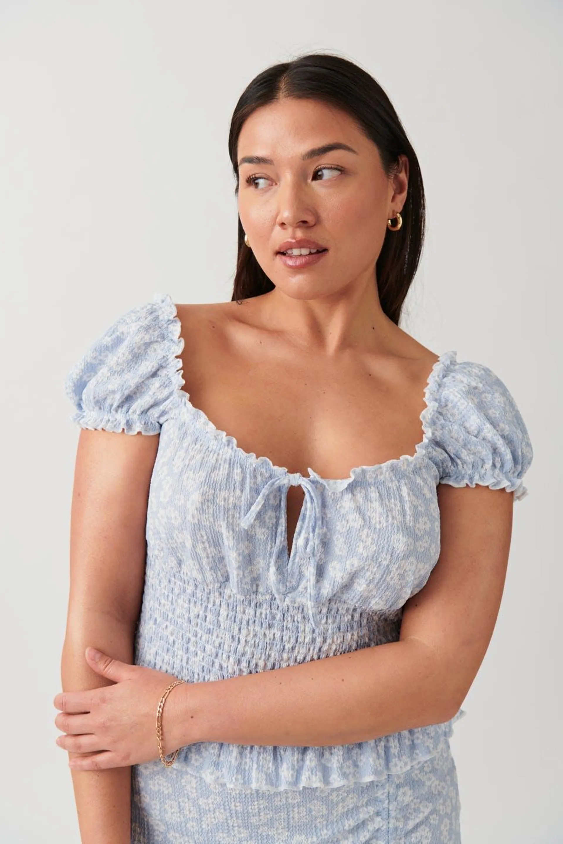 Smock frill top