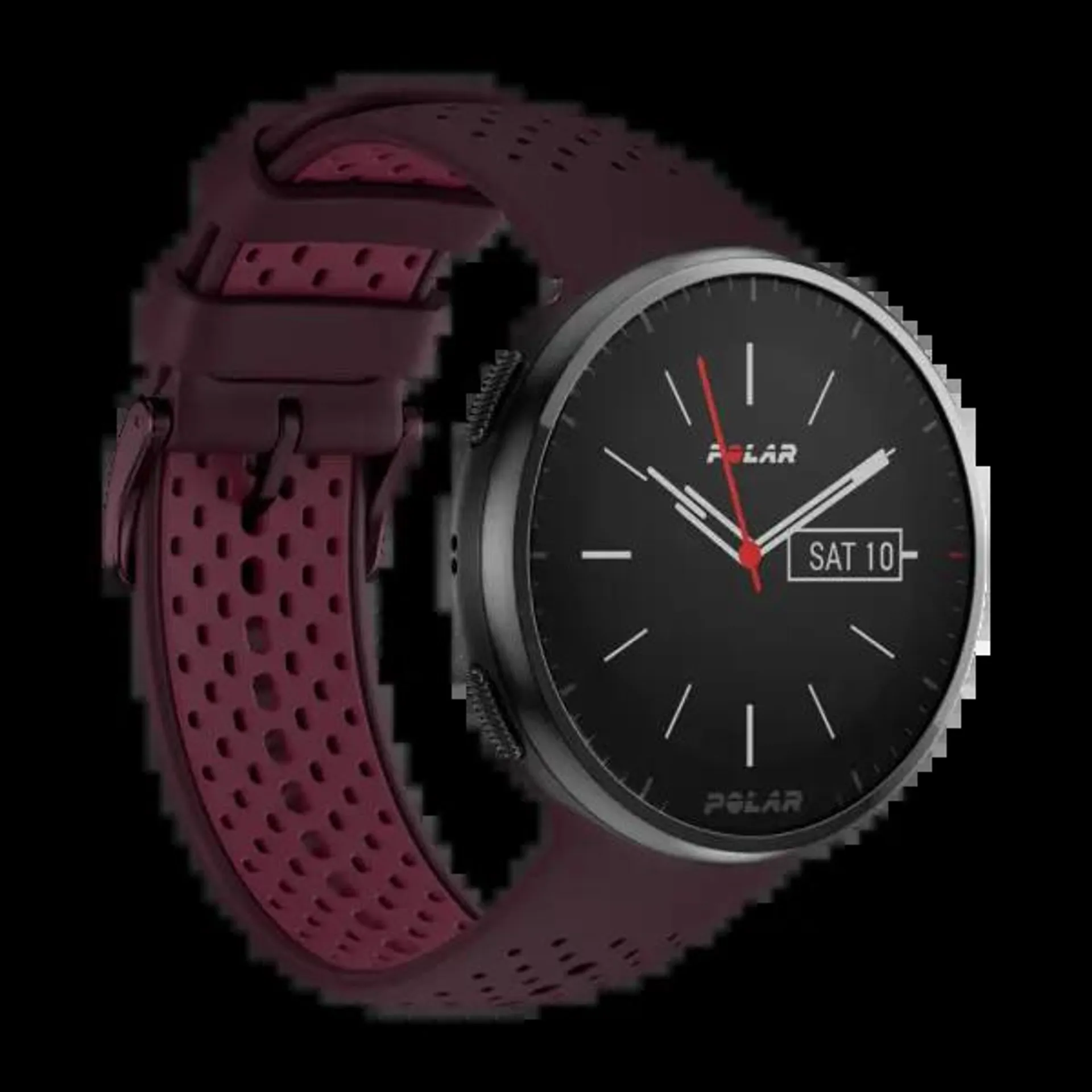 POLAR PACER PRO GPS LØPEKLOKKE S-L RØDBRUN/PLOMME