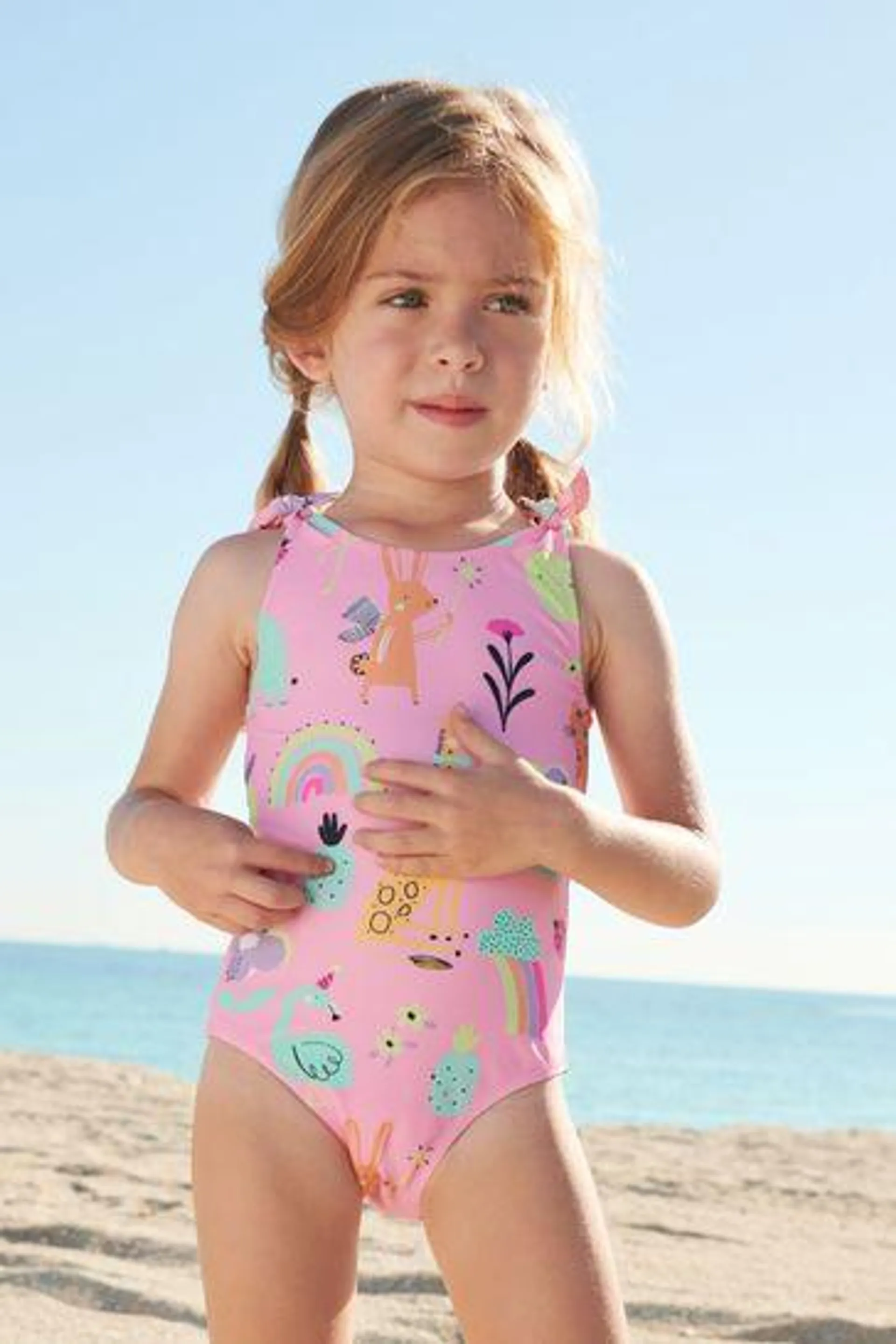 Tie Shoulder Swimsuit (3mths-7yrs)
