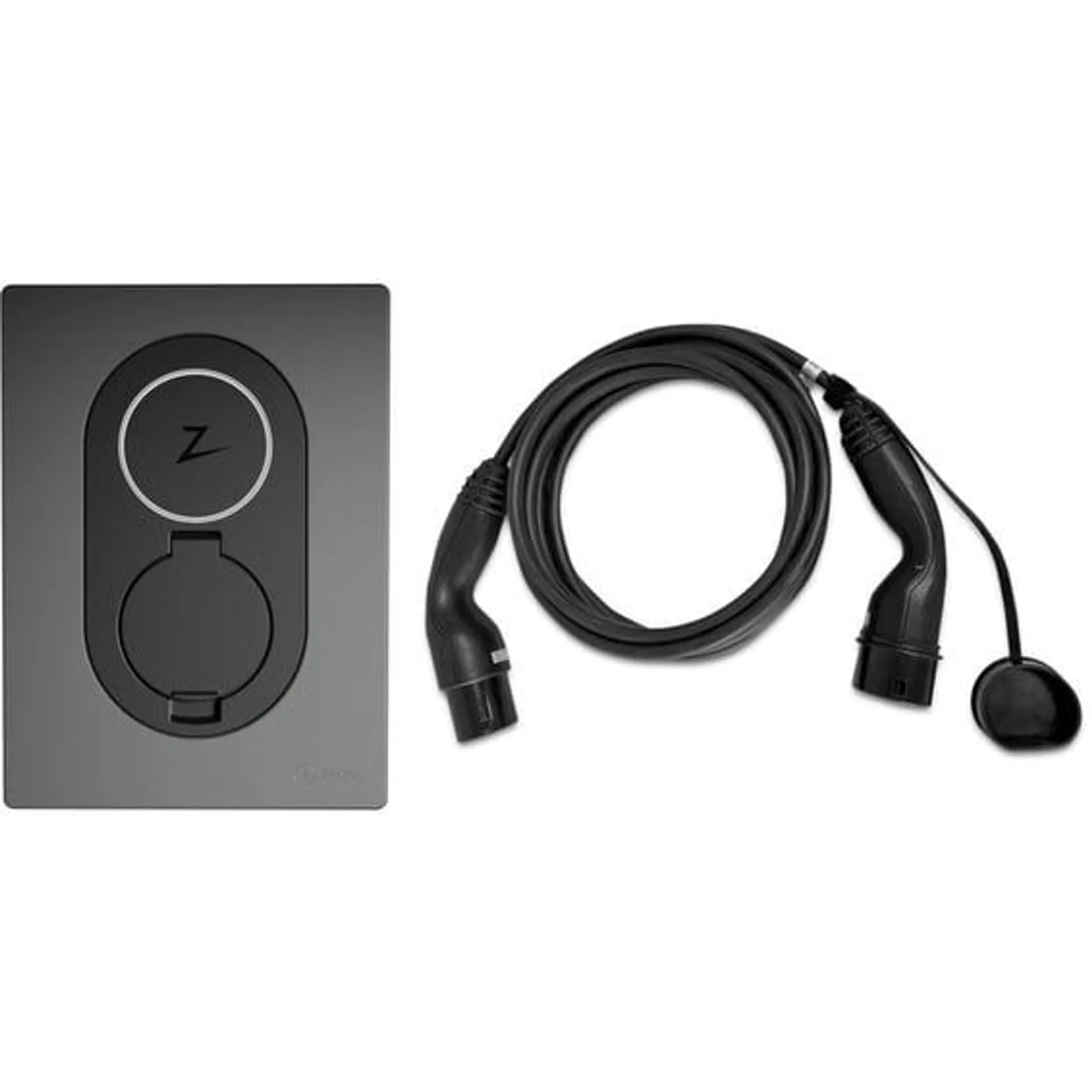 Zaptec Go Rock Grey og Lapp ladekabel 5m