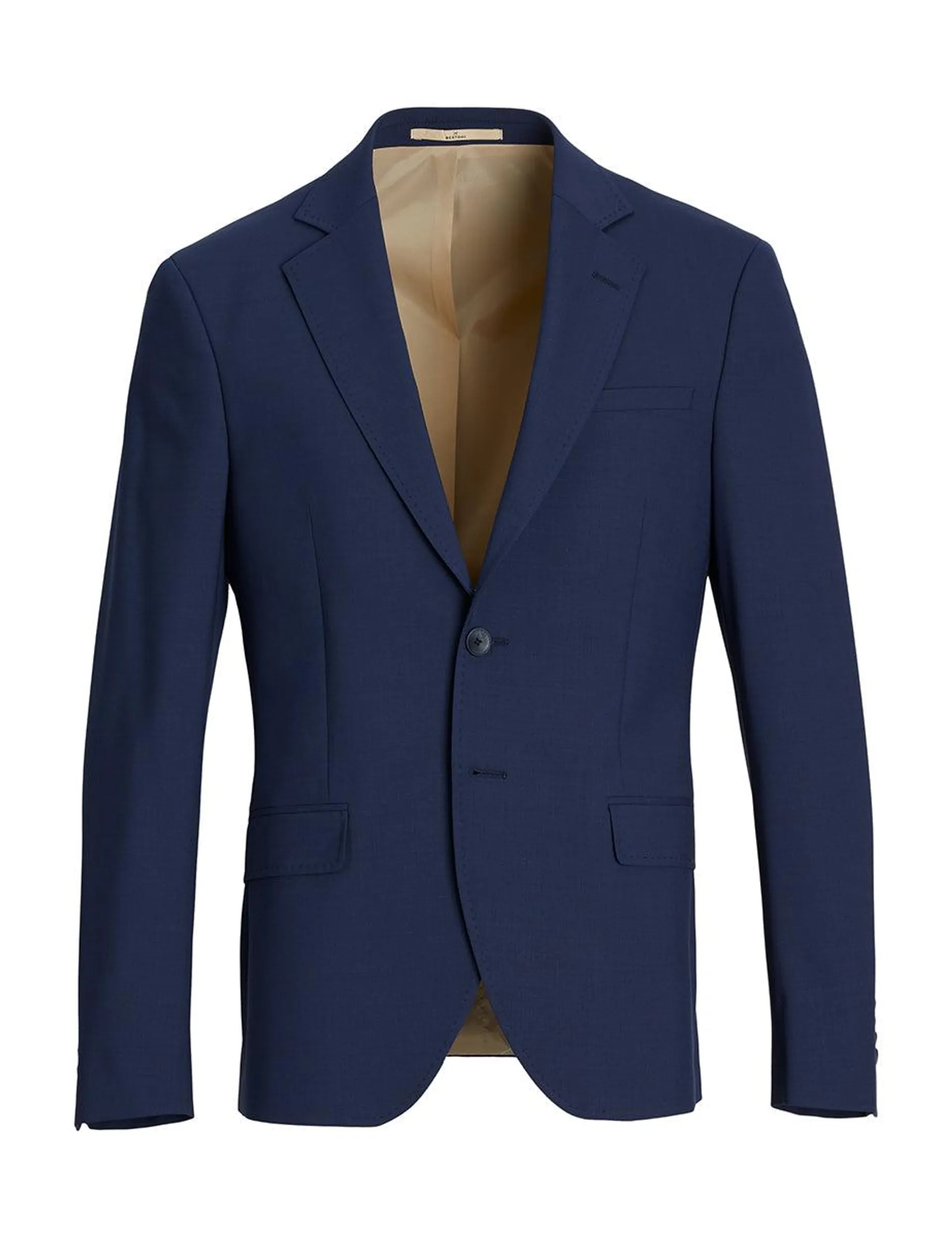 Abrahamsen Stretch Blazer Comfort Fit - Dress Blue