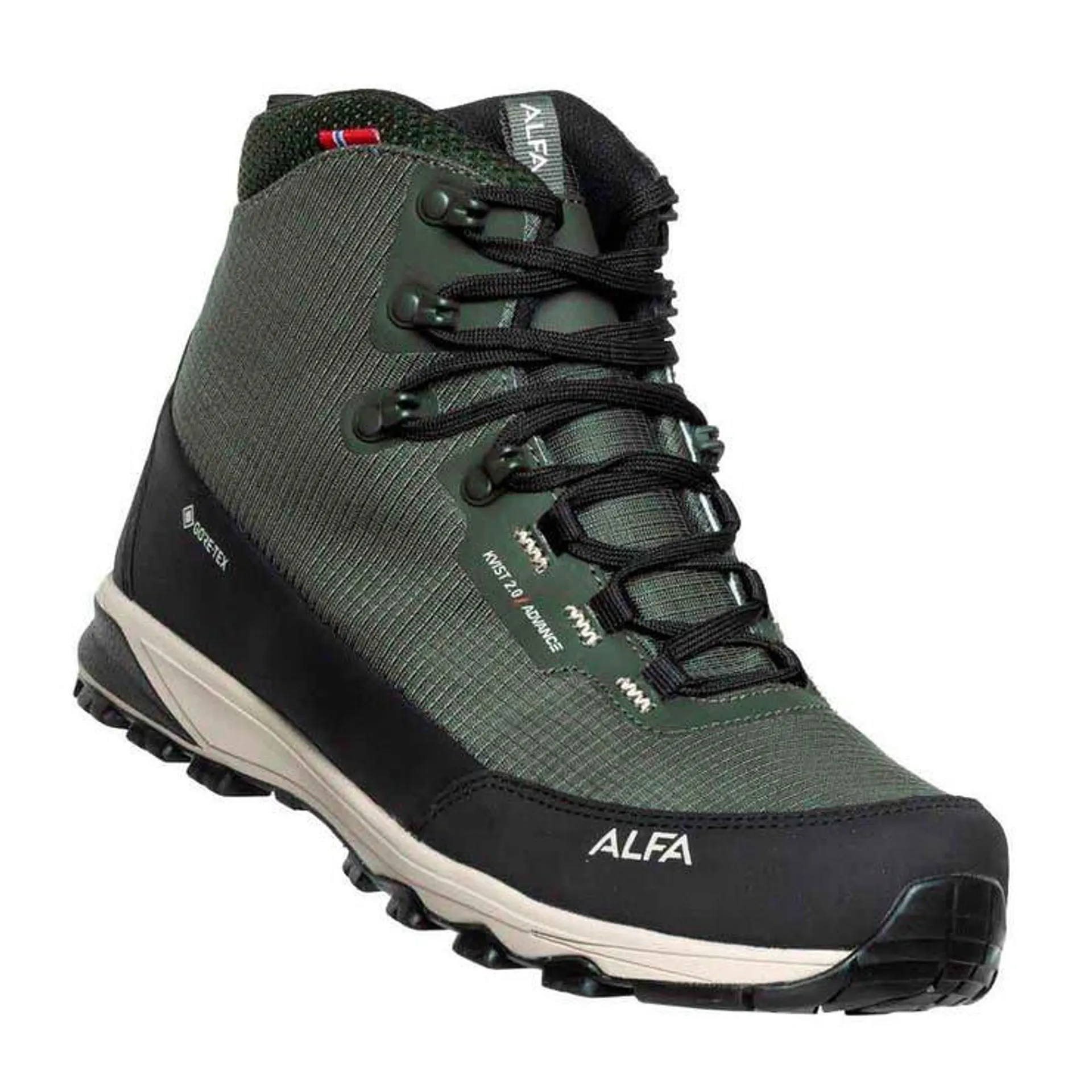 Alfa Kvist Advance 2.0 GTX turstøvel til herre - grey/olive