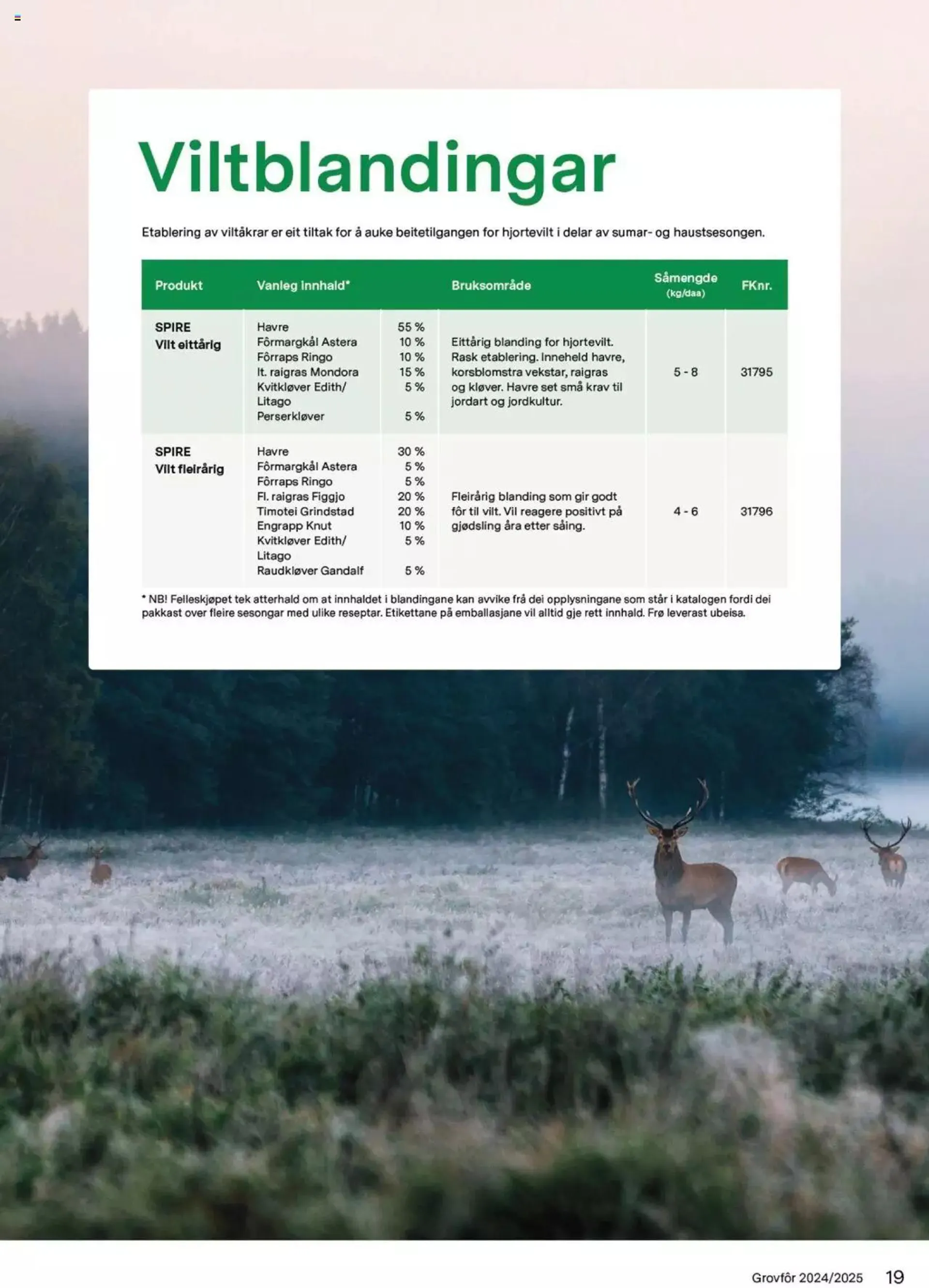 Felleskjøpet - Grovfôr fra 1. januar til 31. desember 2025 - kundeavisside 19