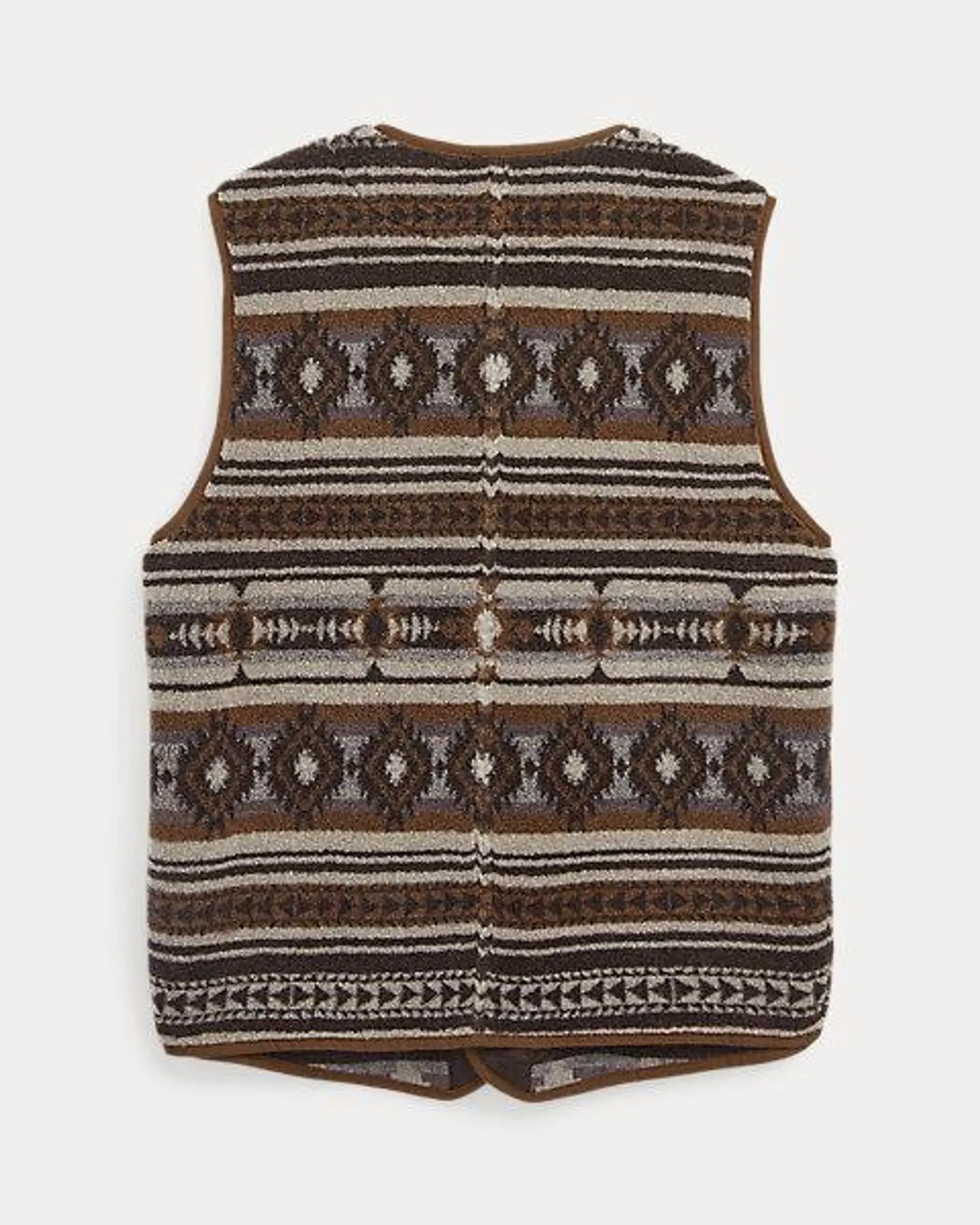 Jacquard Pile Fleece Gilet