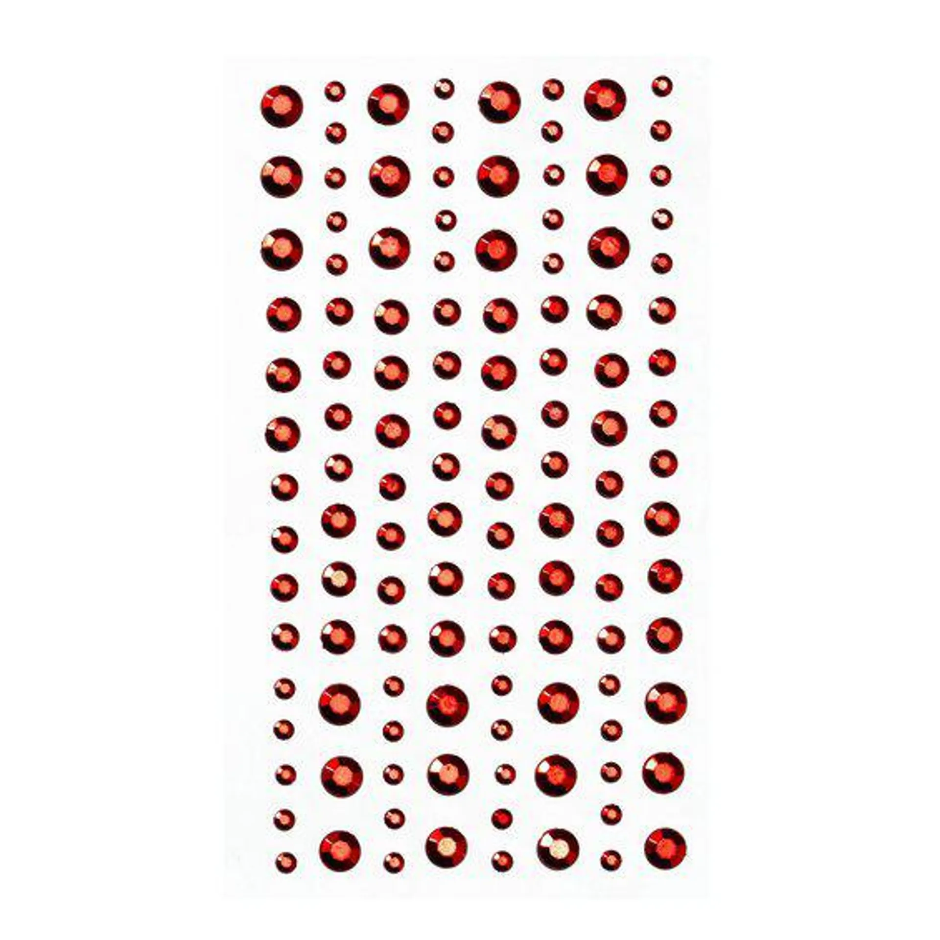 Rhinestone-stickers Rød met.