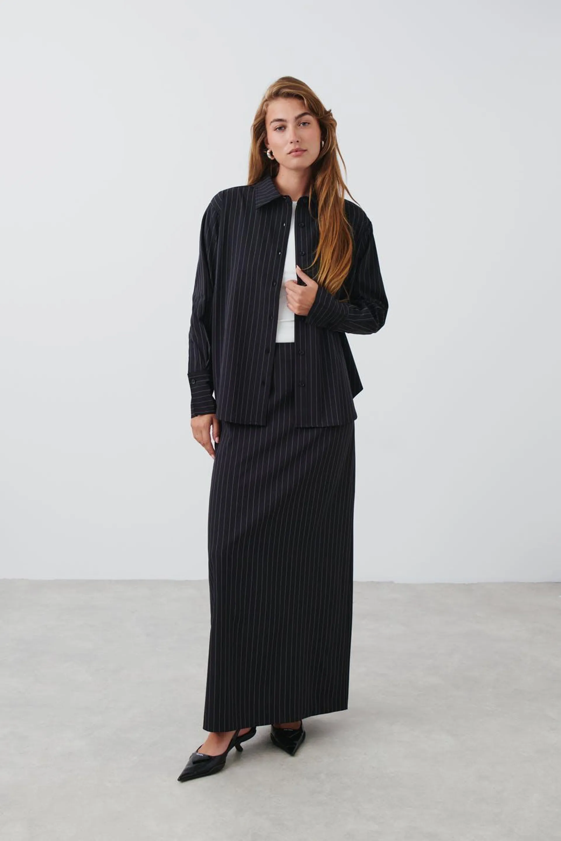 Pinstripe shirt