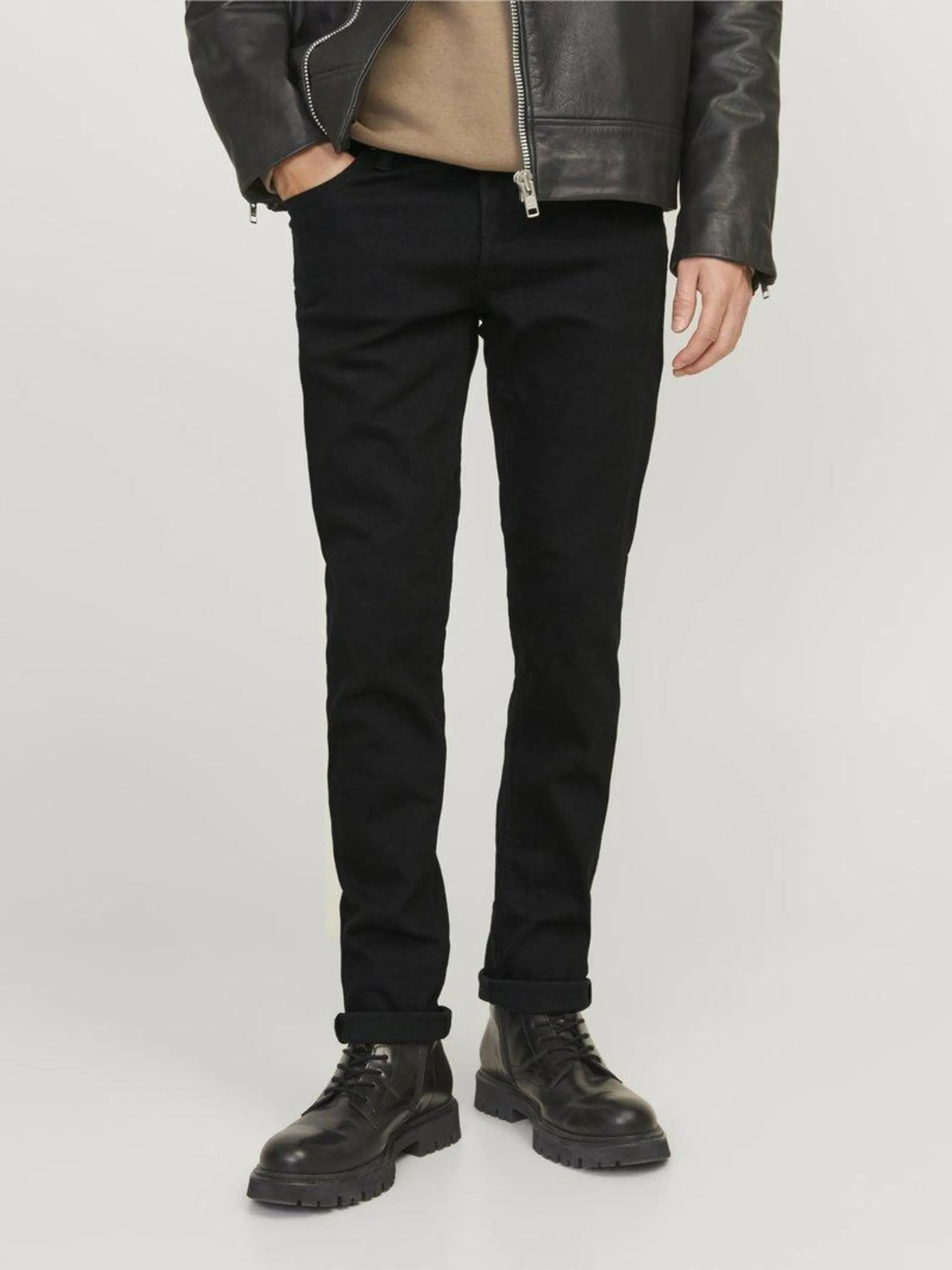 JJIGLENN JJORIGINAL - Slim fit jeans - black denim