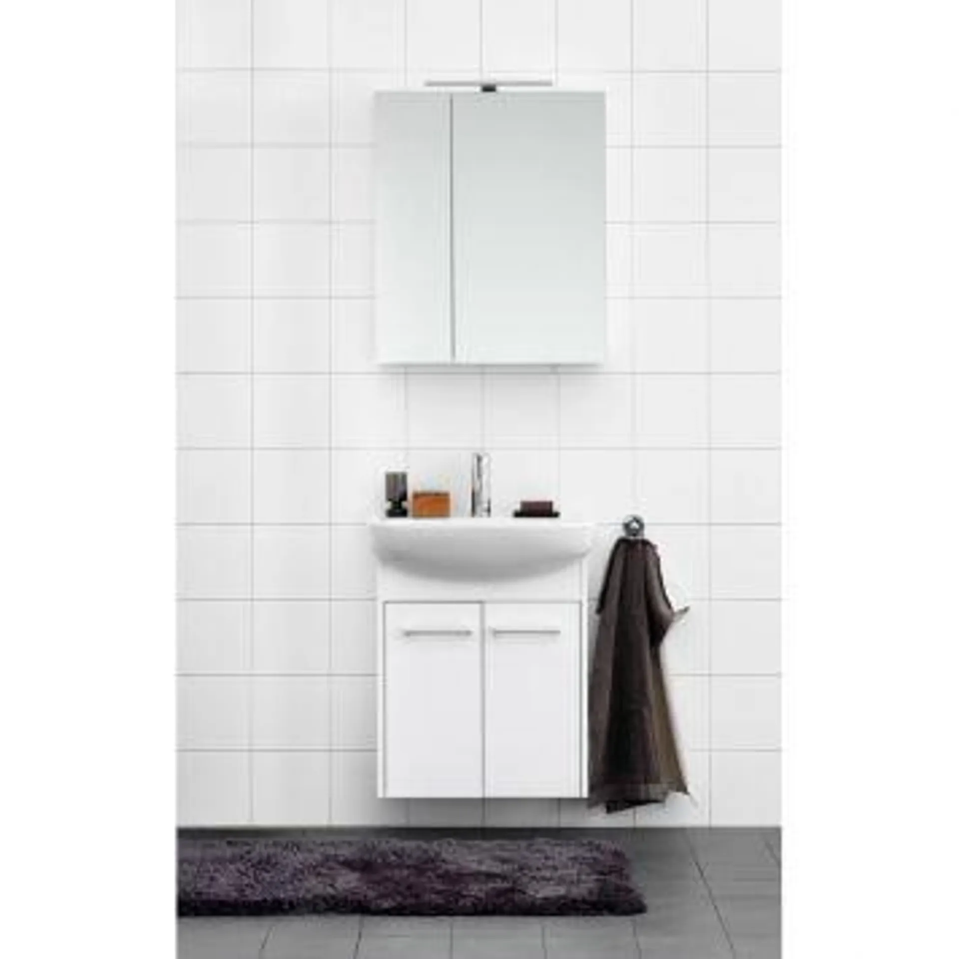 BADEROMSMØBEL GUSTAVSBERGS NORDIC³ 60CM HVIT