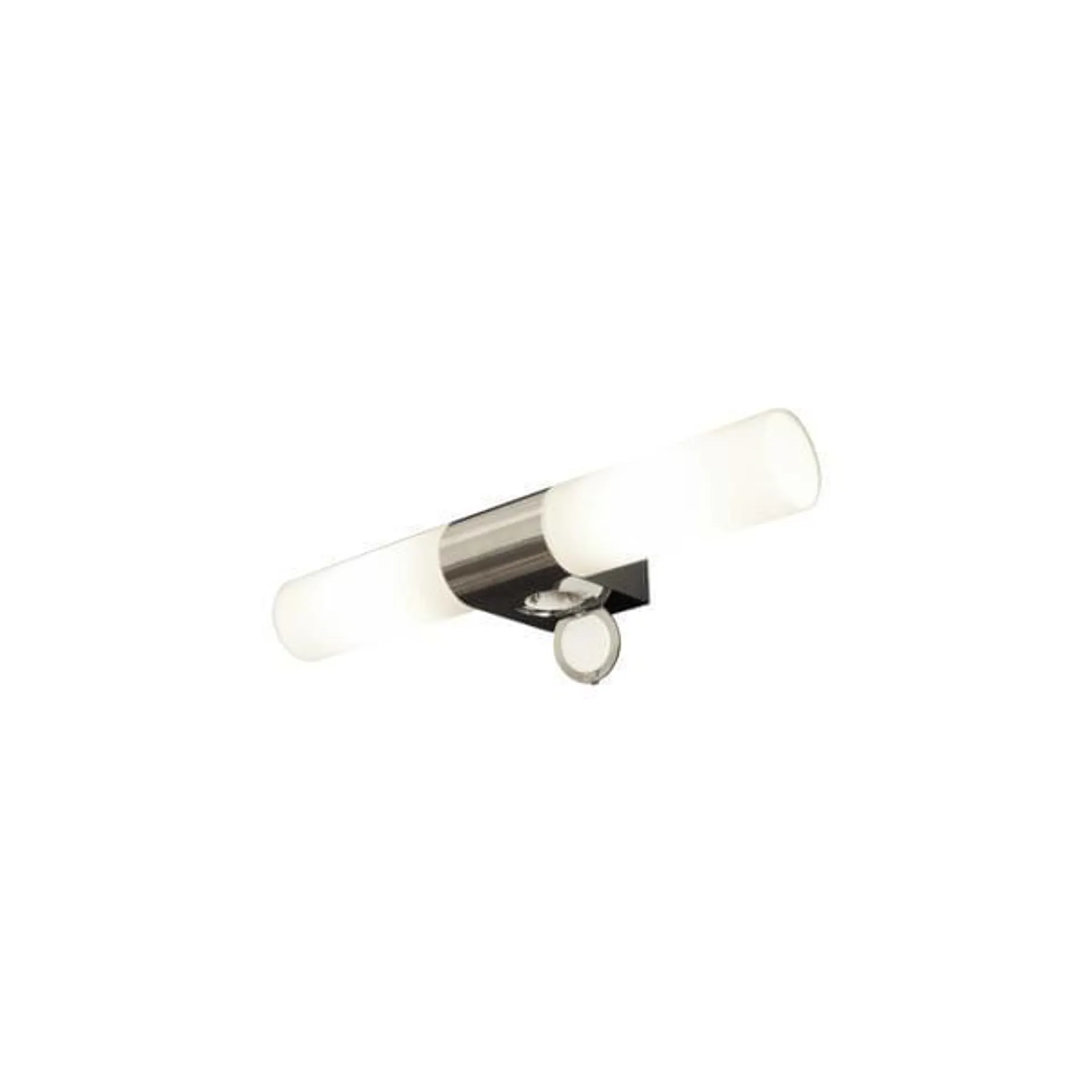 Baderomslampe Consenza Krom/Hvit Dobbel Vegglampe IP44