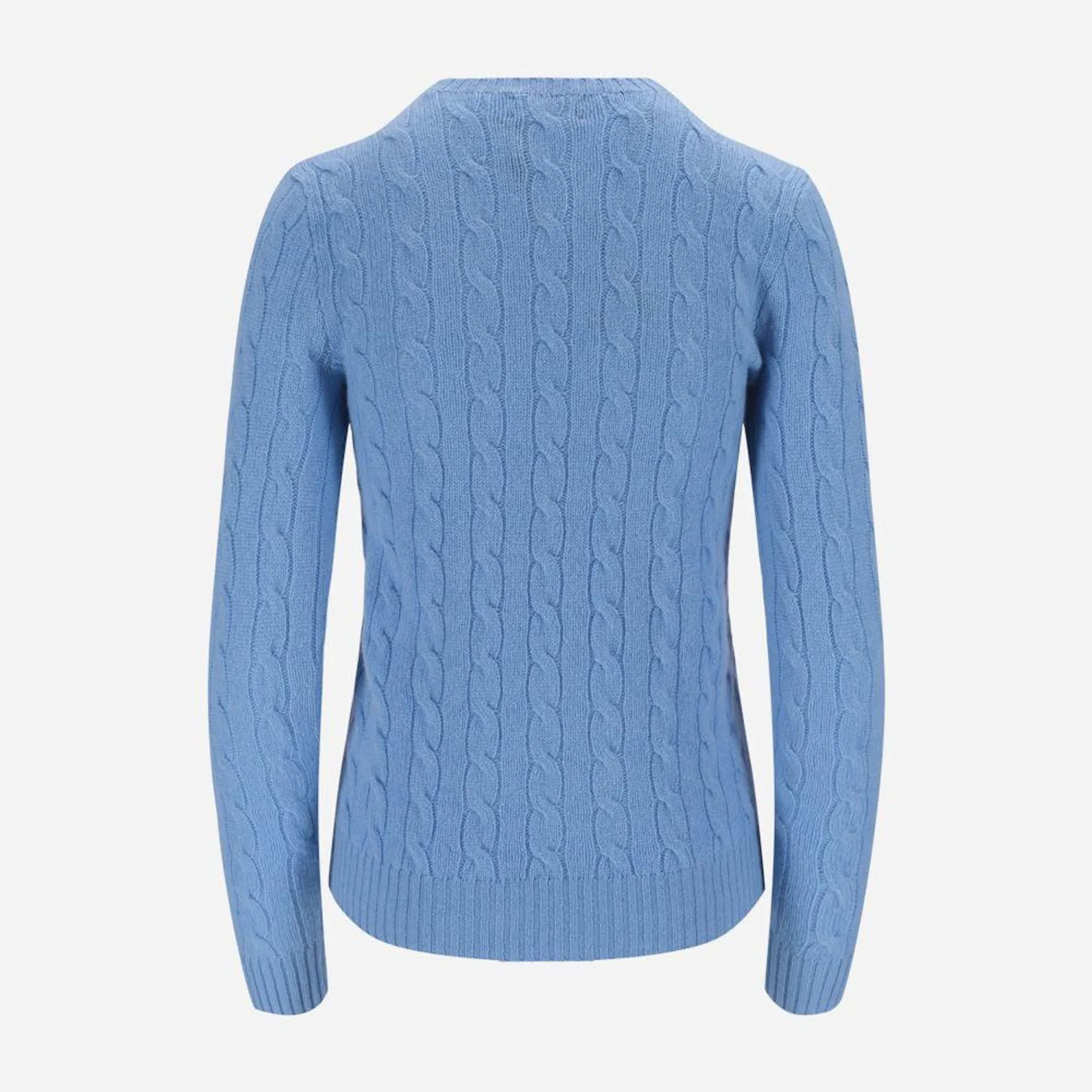 Cable Knit Wool-Cashmere Jumper - New Litchfield Blue