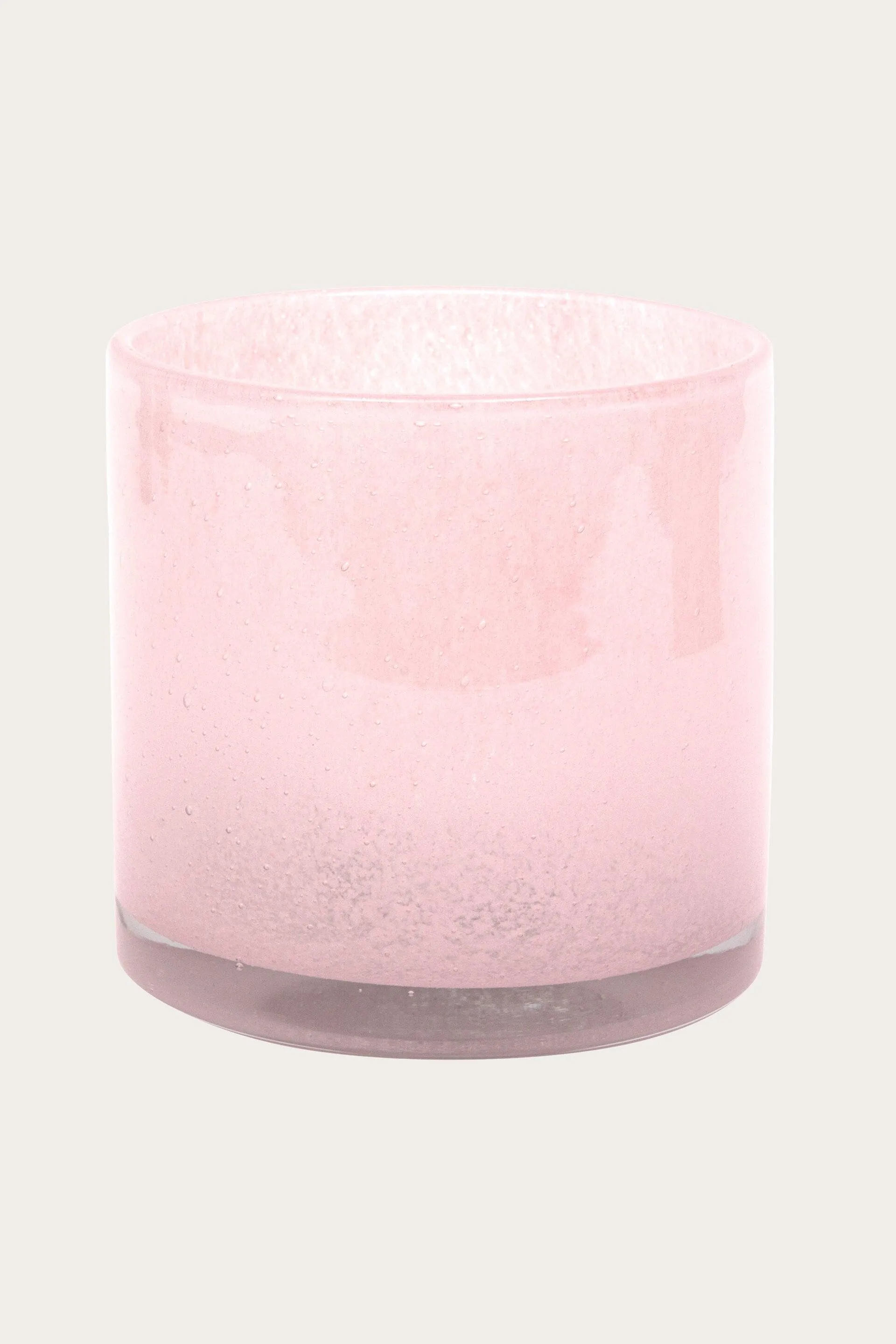 Lyslykt Milk lys rosa stor