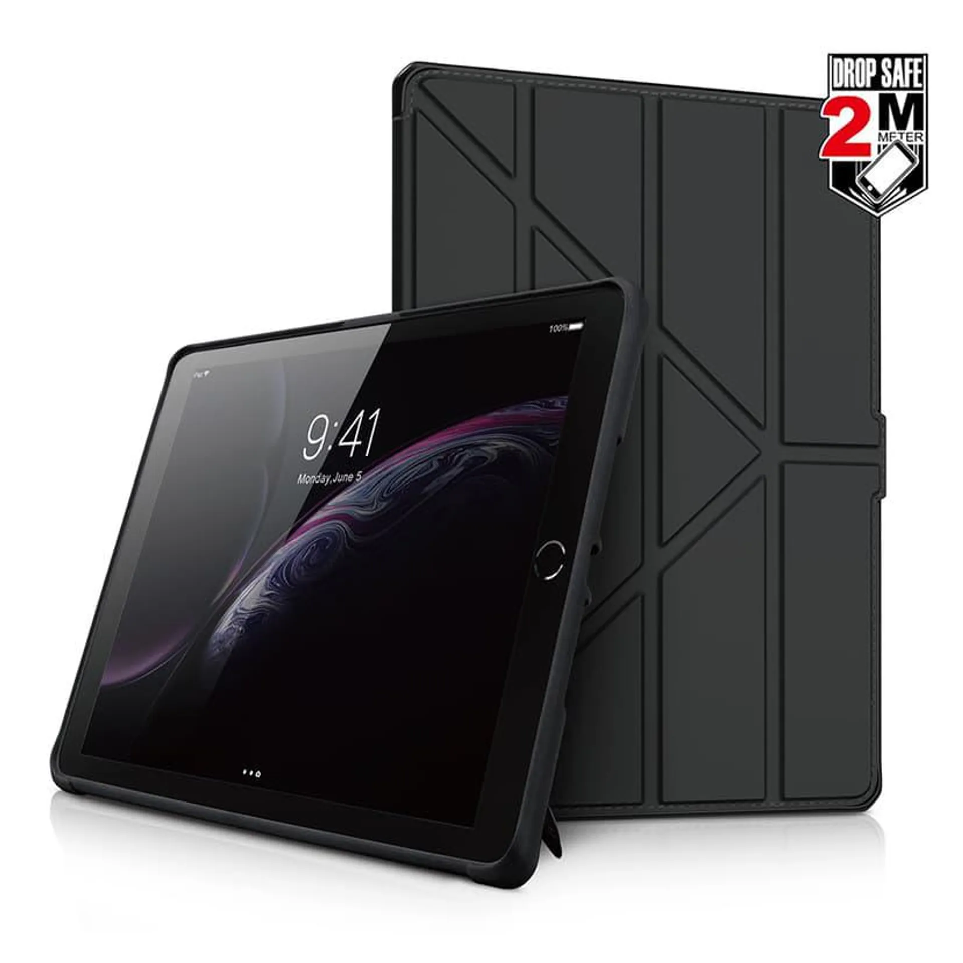 Hybrid Folio Drop Safe PU Leather 9.7"