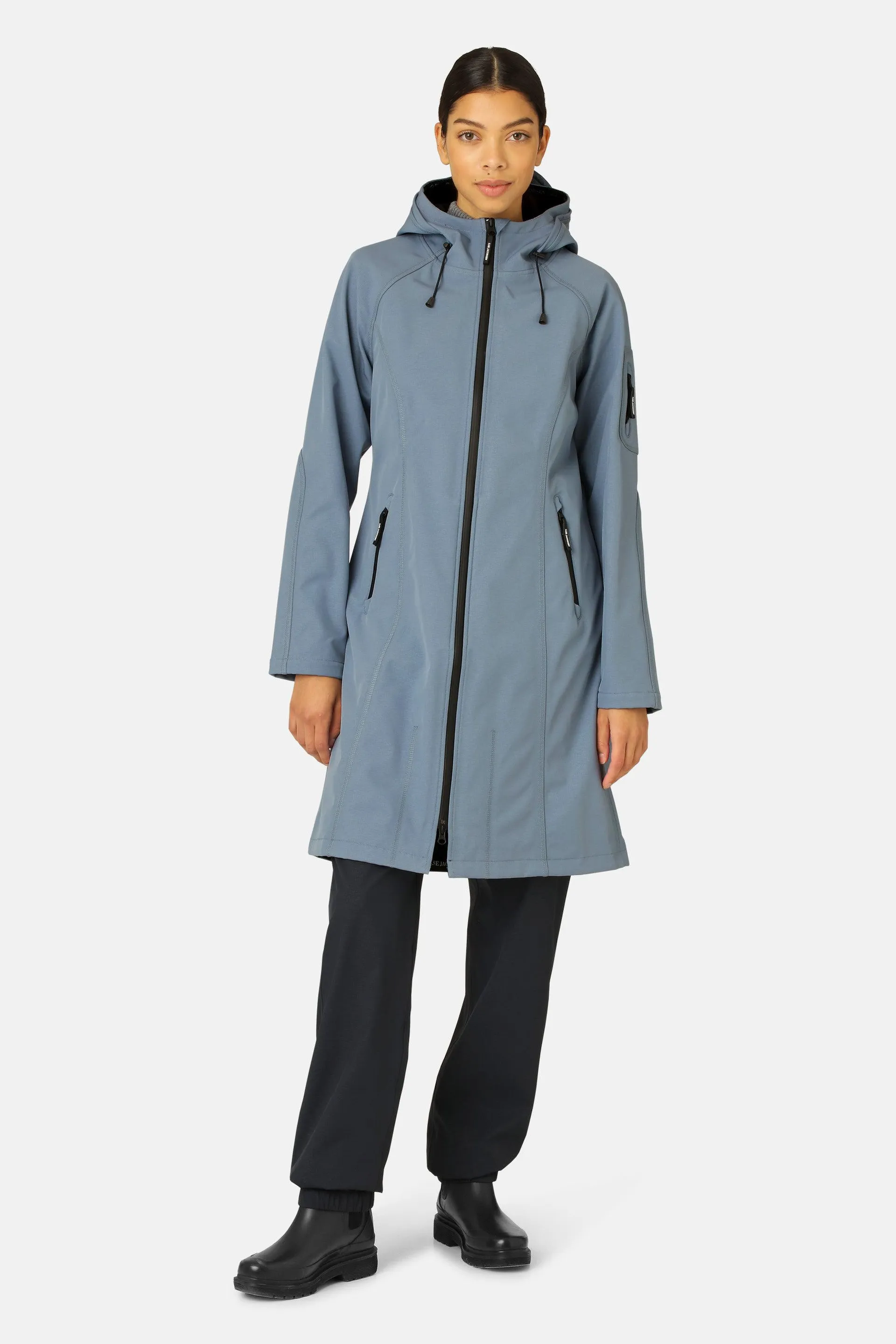 Long Raincoat - Winter Ocean