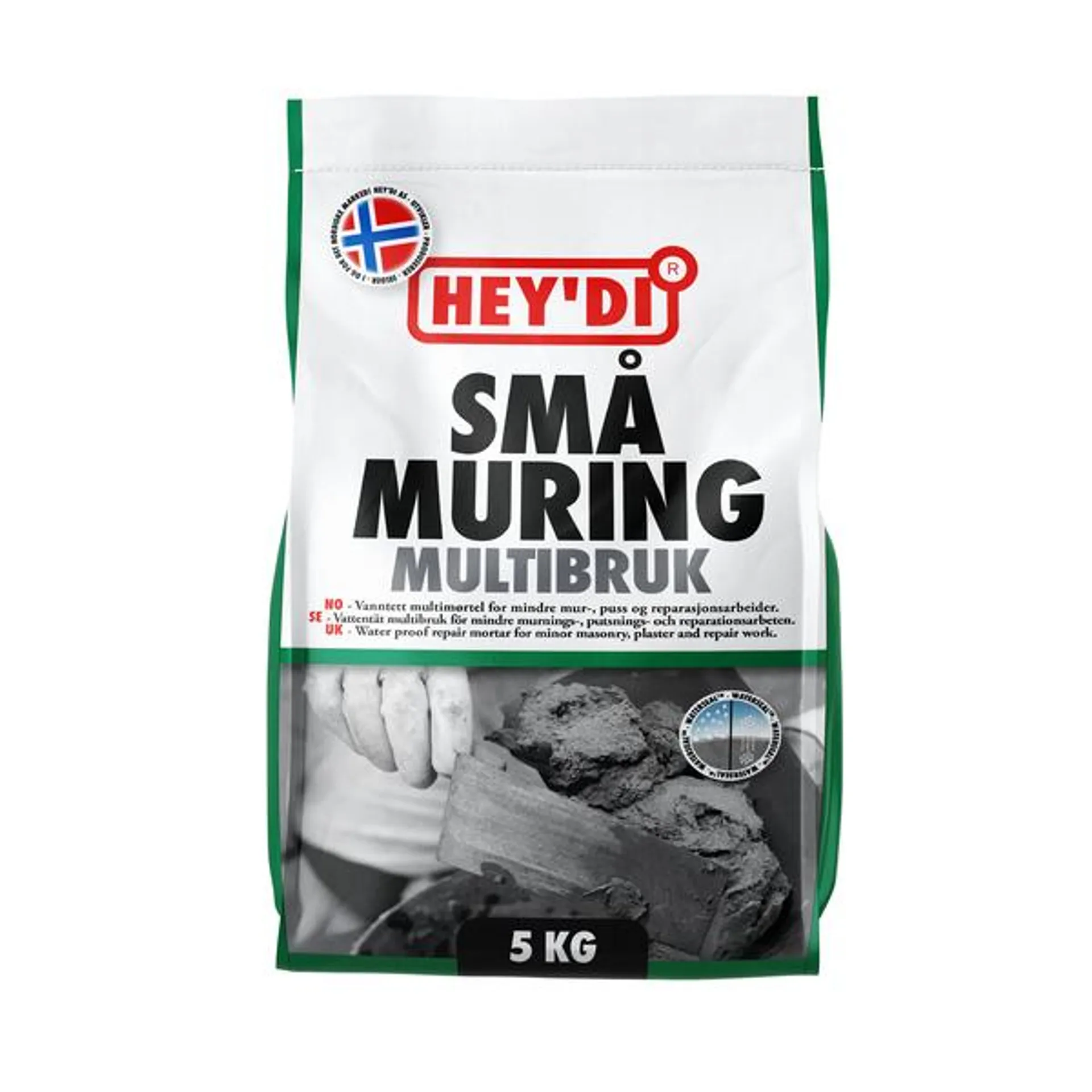 Heydi Småmuring 5kg mørtel