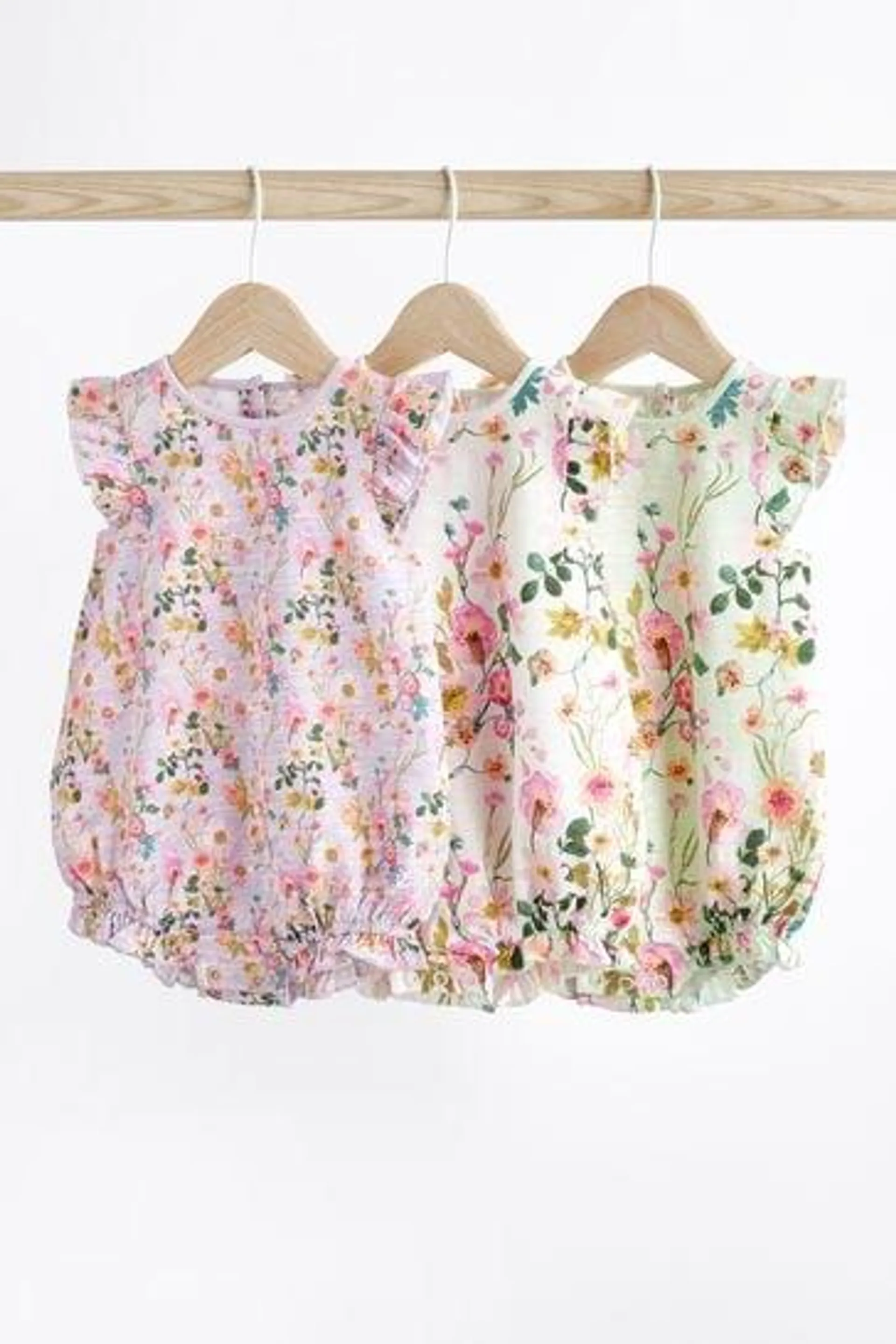 Baby Bloomer Rompers 3 Pack