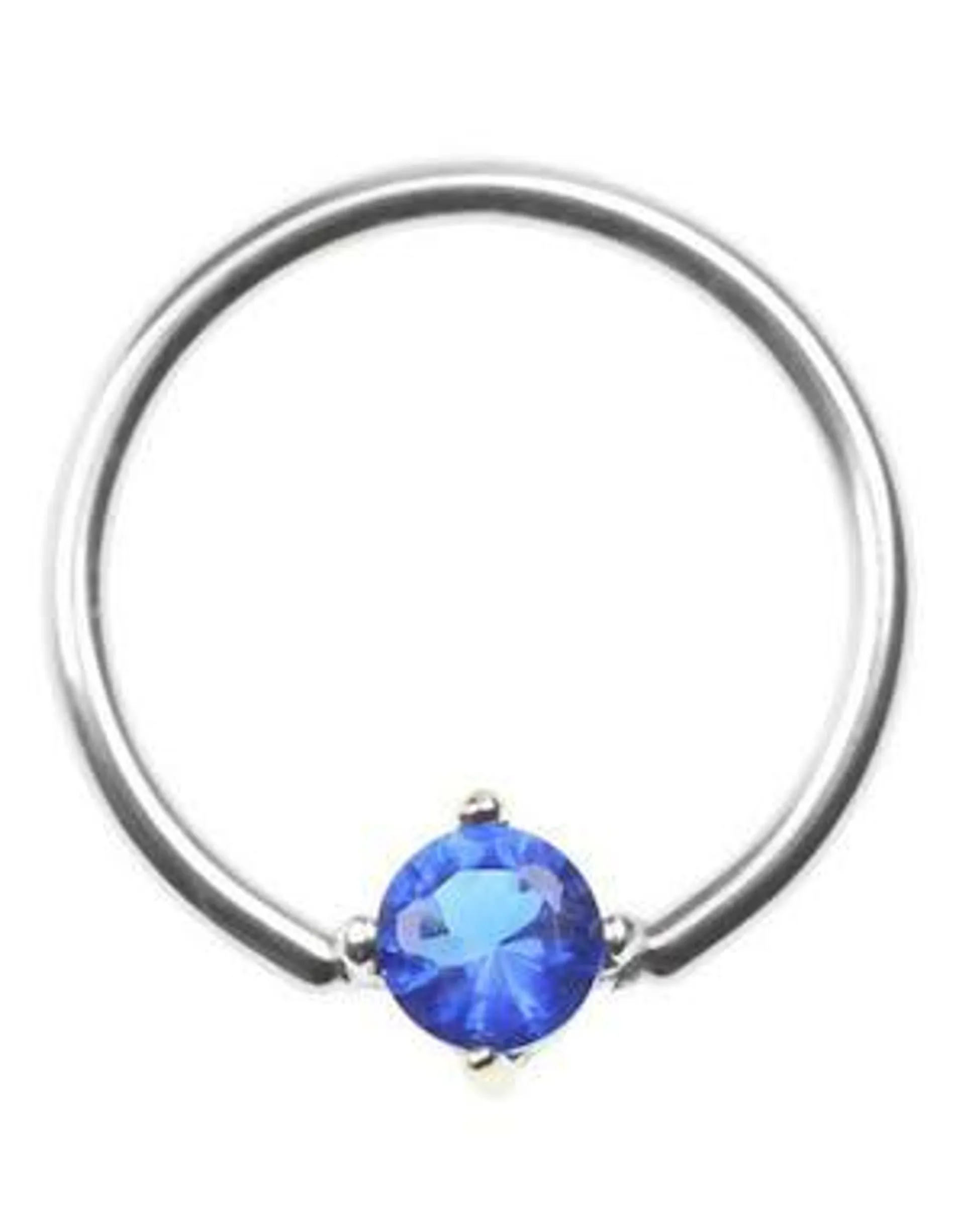 BCR Piercing med Blå Sten