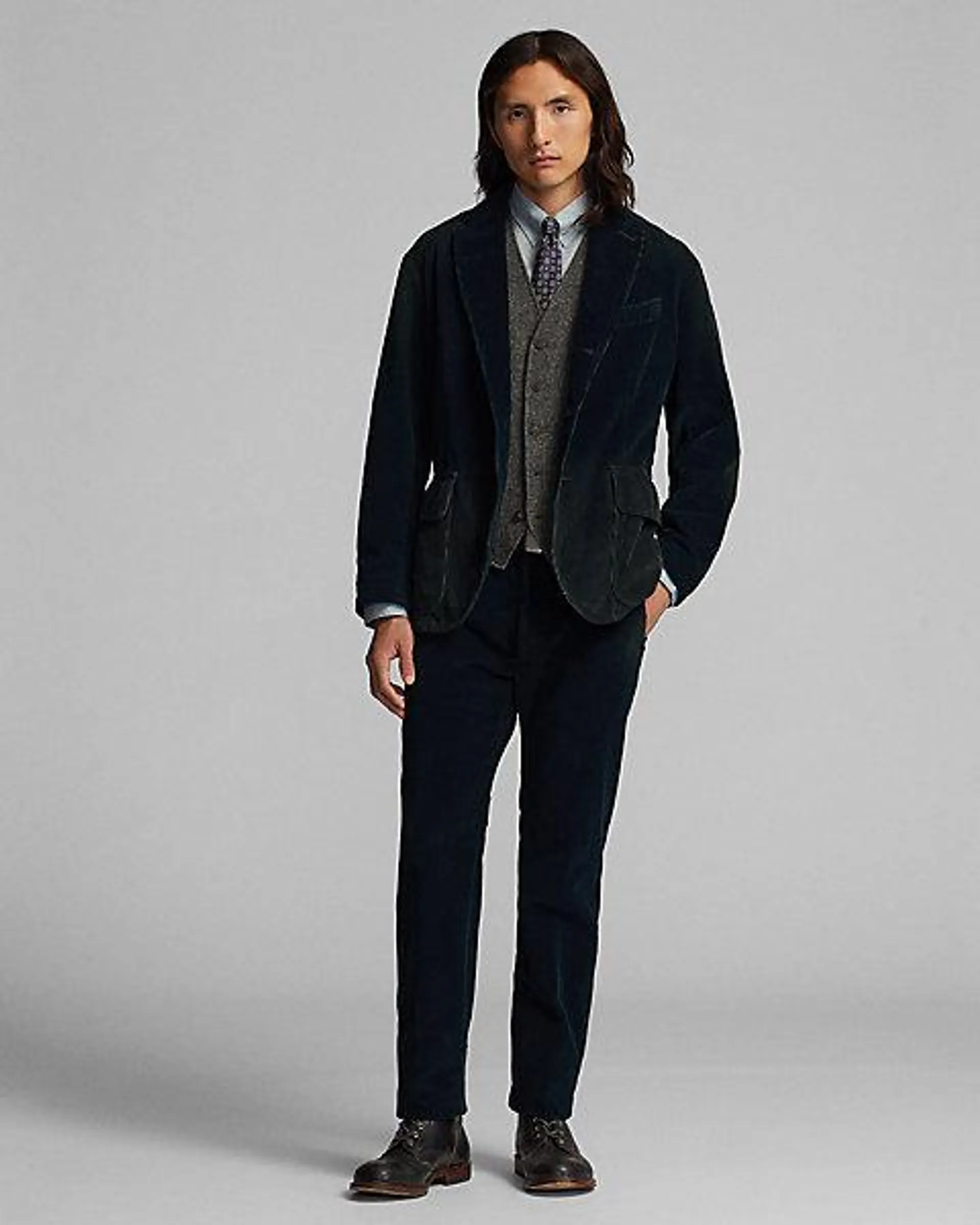 Indigo Corduroy Trouser