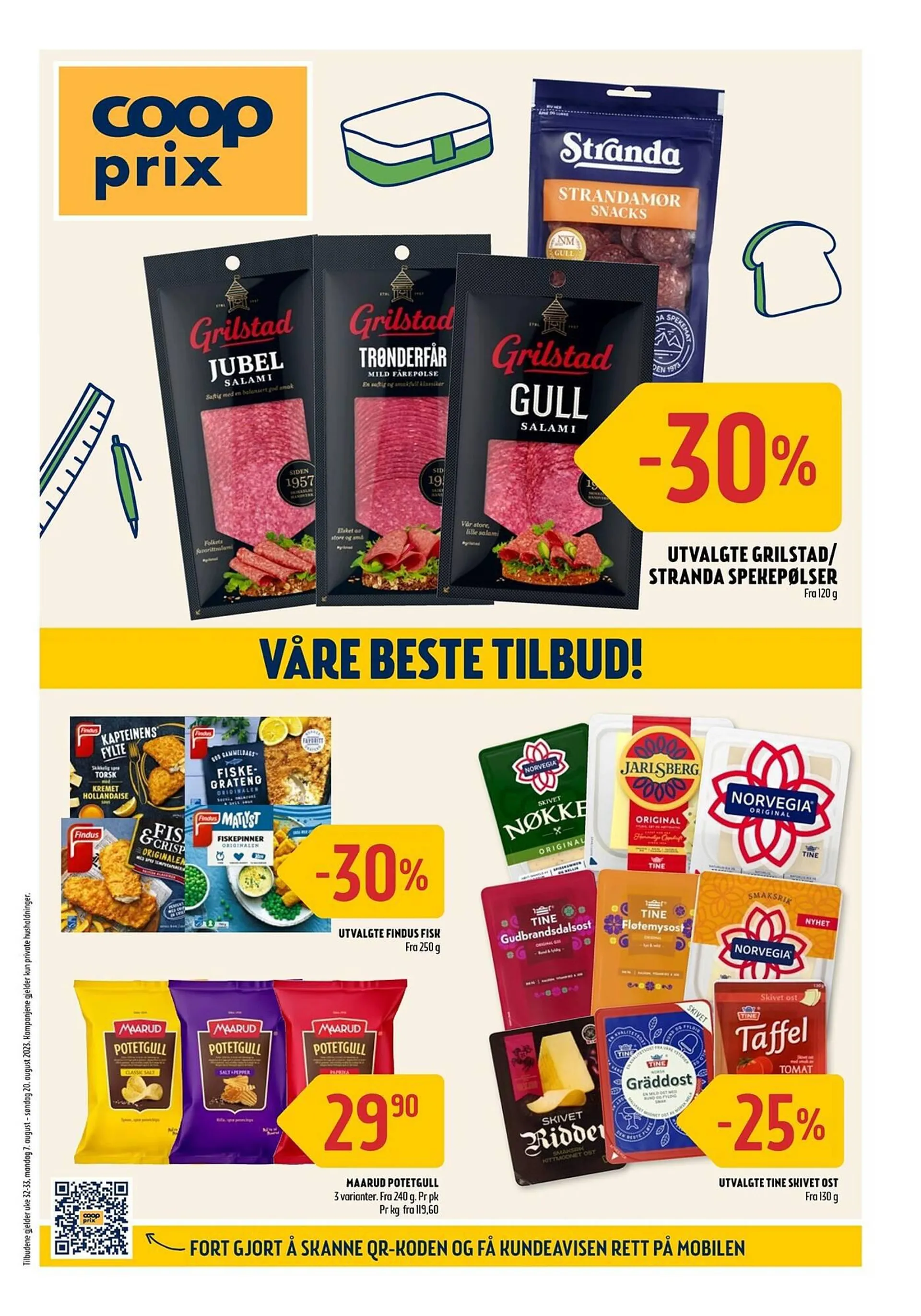Coop Prix Kundeavis fra 7. august til 20. august 2023 - kundeavisside 1