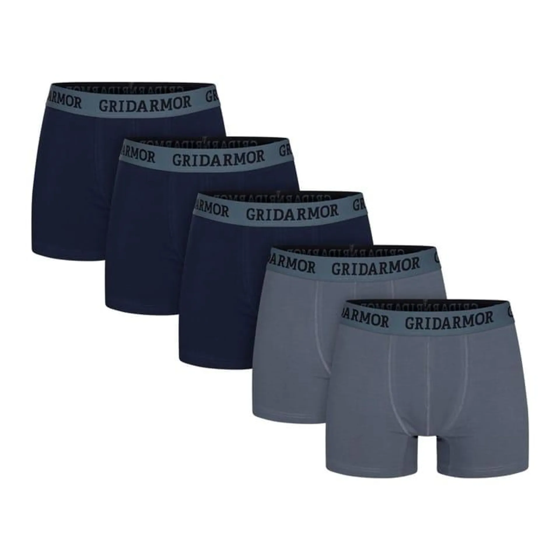 Gridarmor Men's Steine 5p Cotton Boxers 2.0 Multi Color