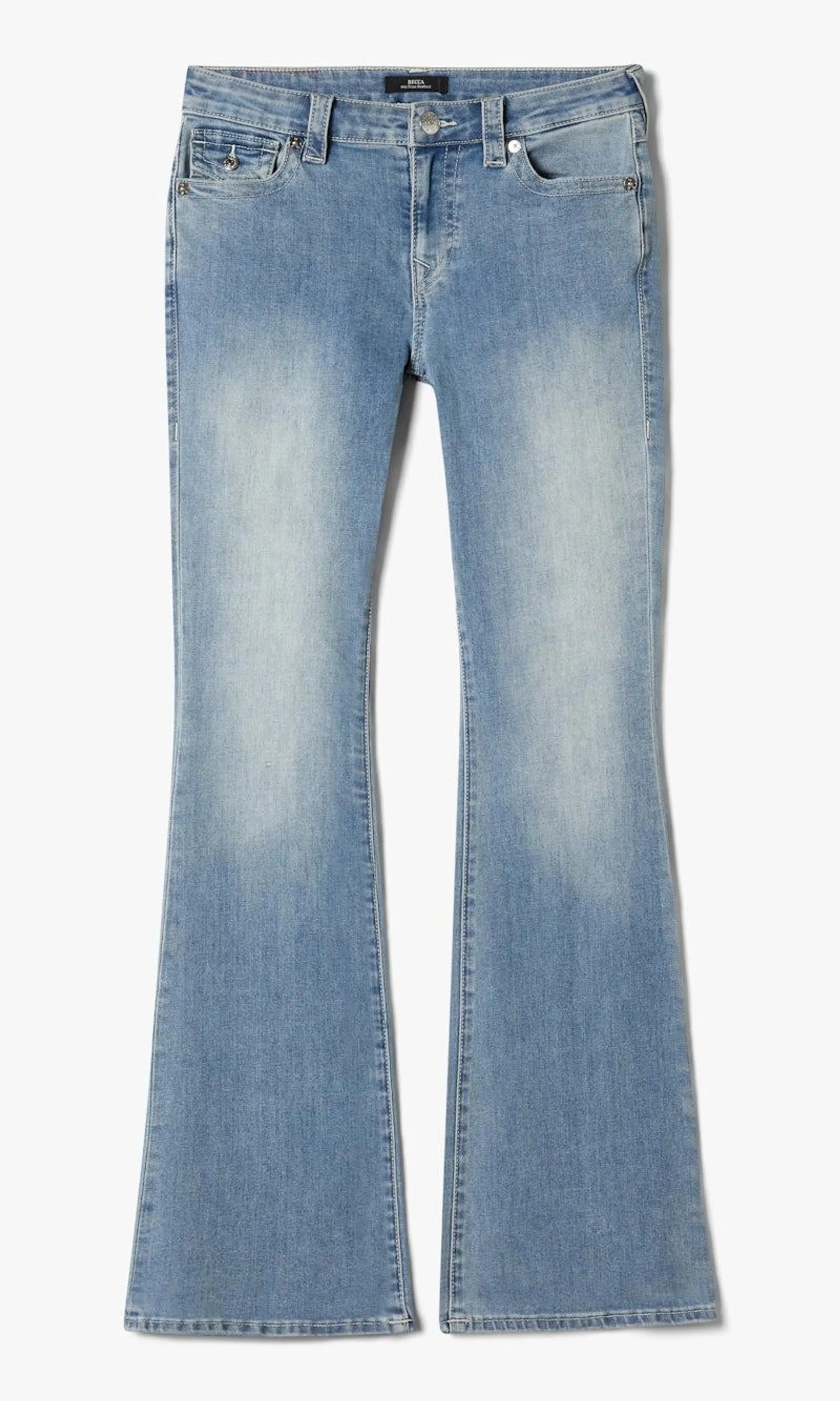 Becca Mid Rise Boot Lys Blå Jeans