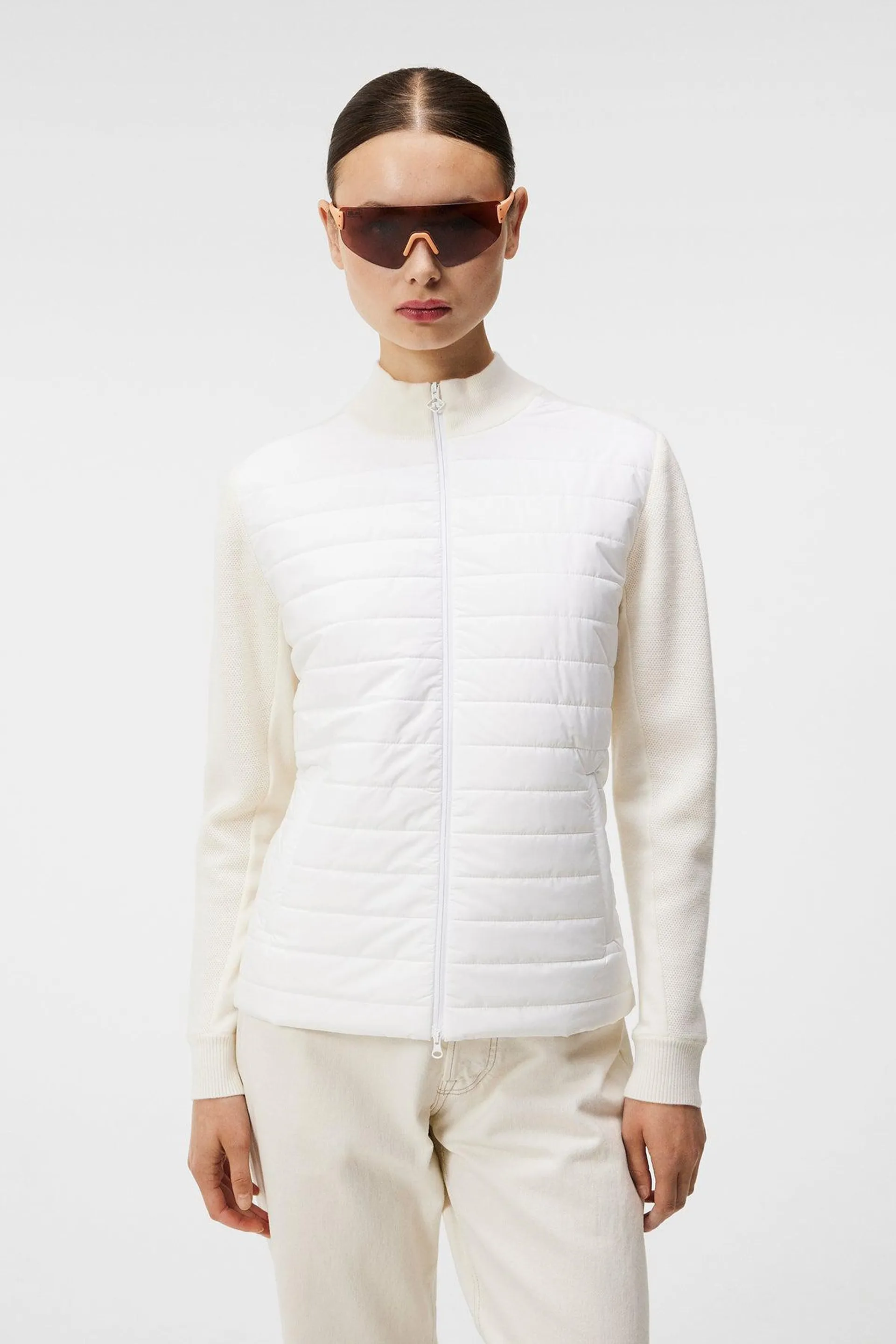 Wren Knitted Hybrid Jacket White