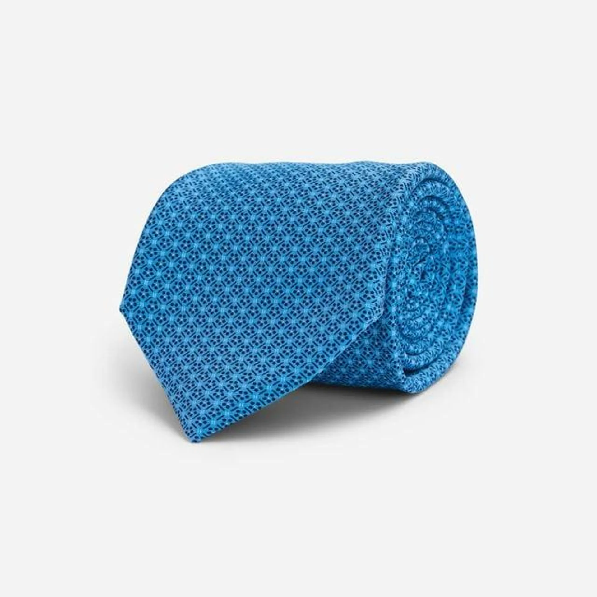 Tie Silk - Bright Blue Fancy