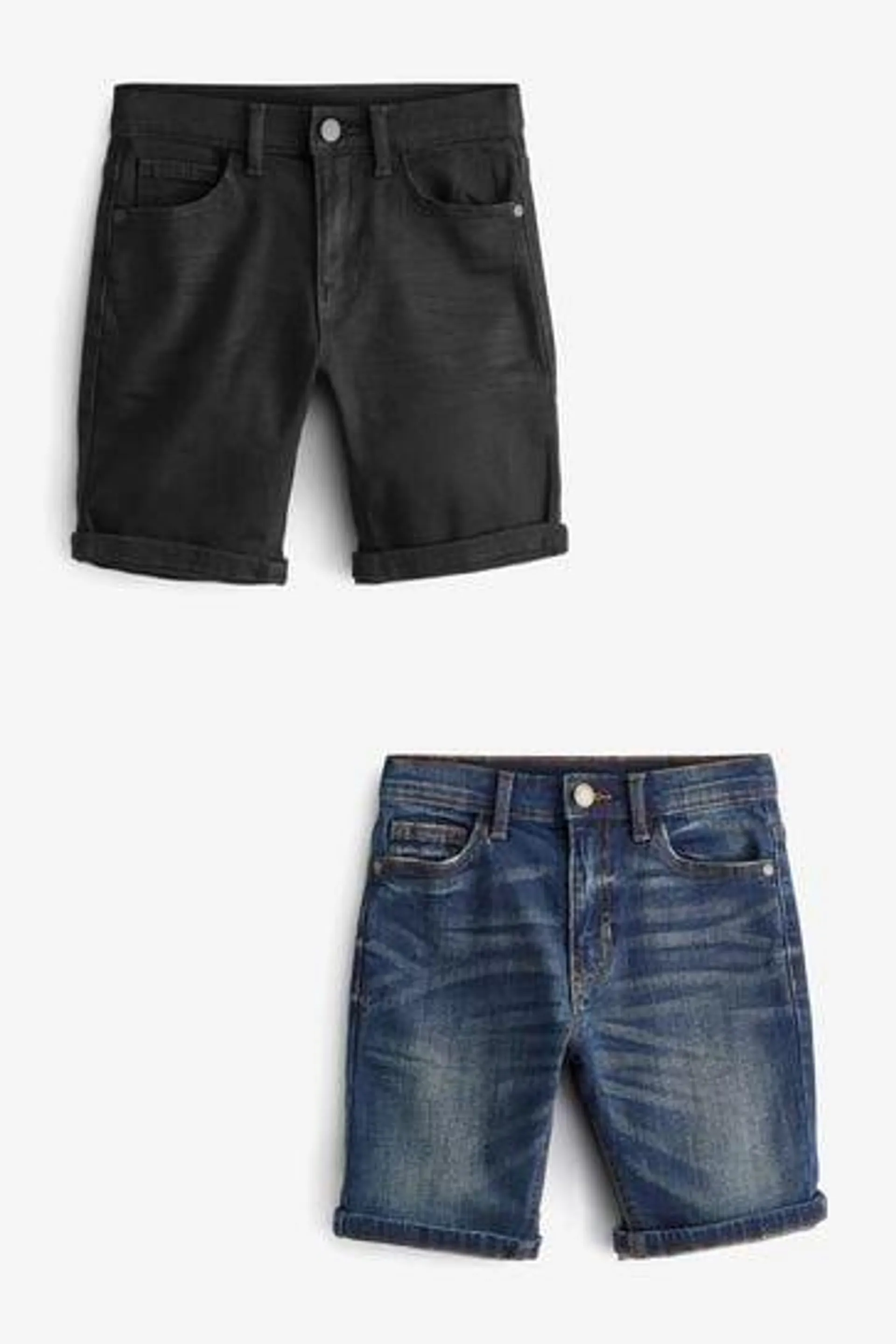 2 Pack Denim Shorts (3-16yrs)