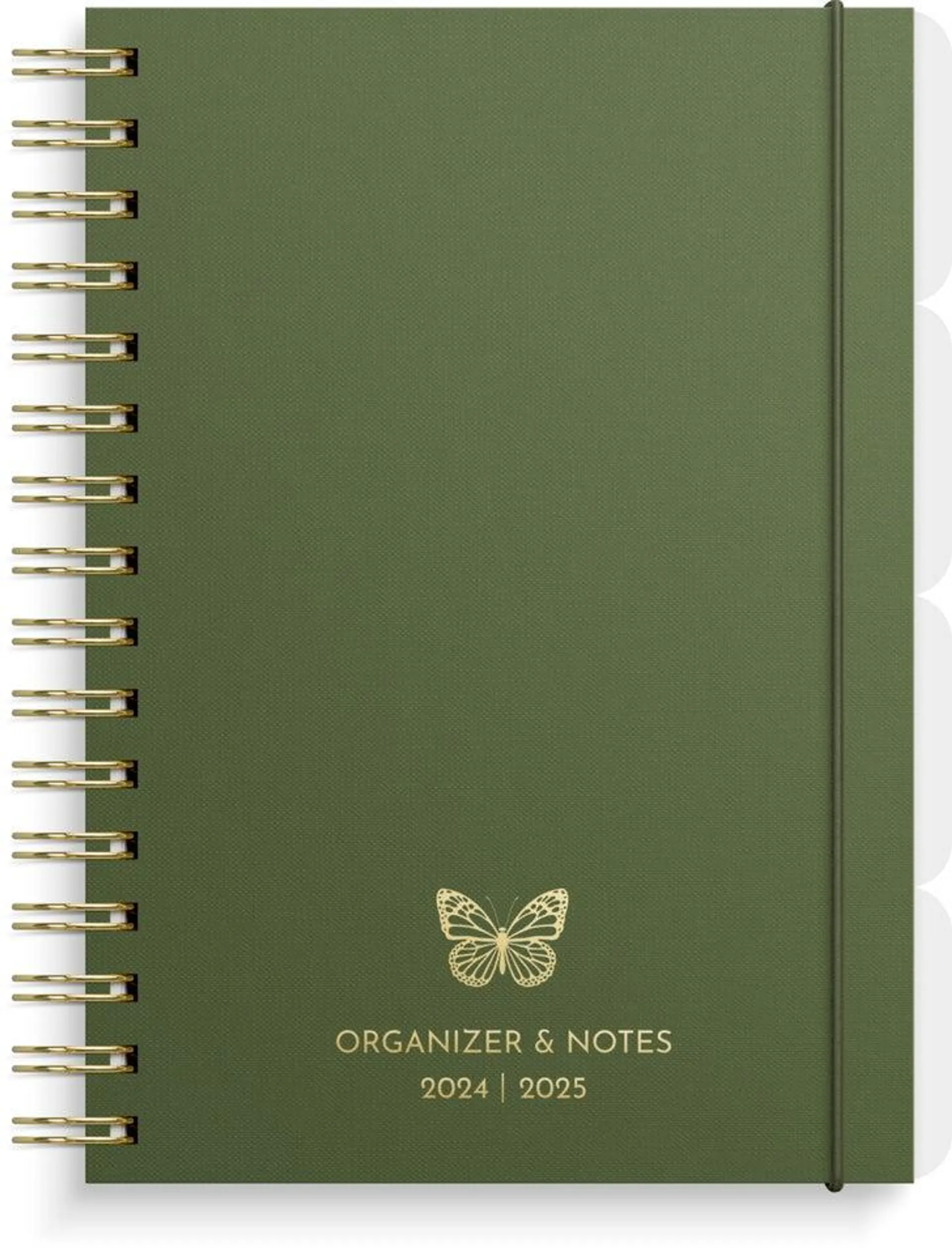 Kalender 24/25 Organizer & Notes grønn