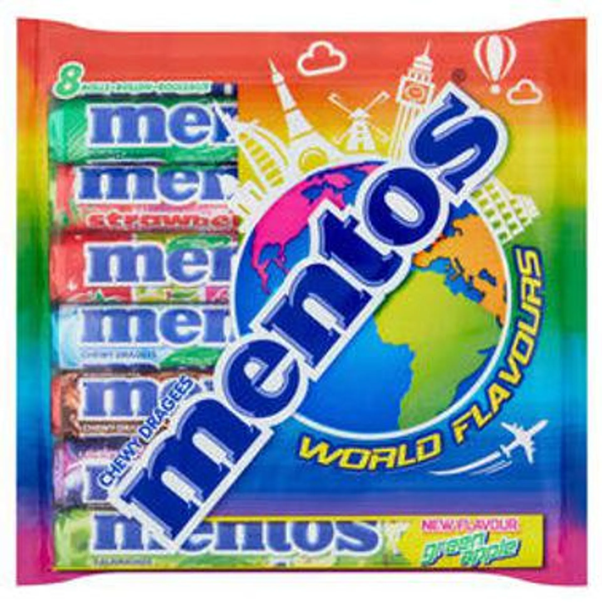 8pk World Flavours Mentos