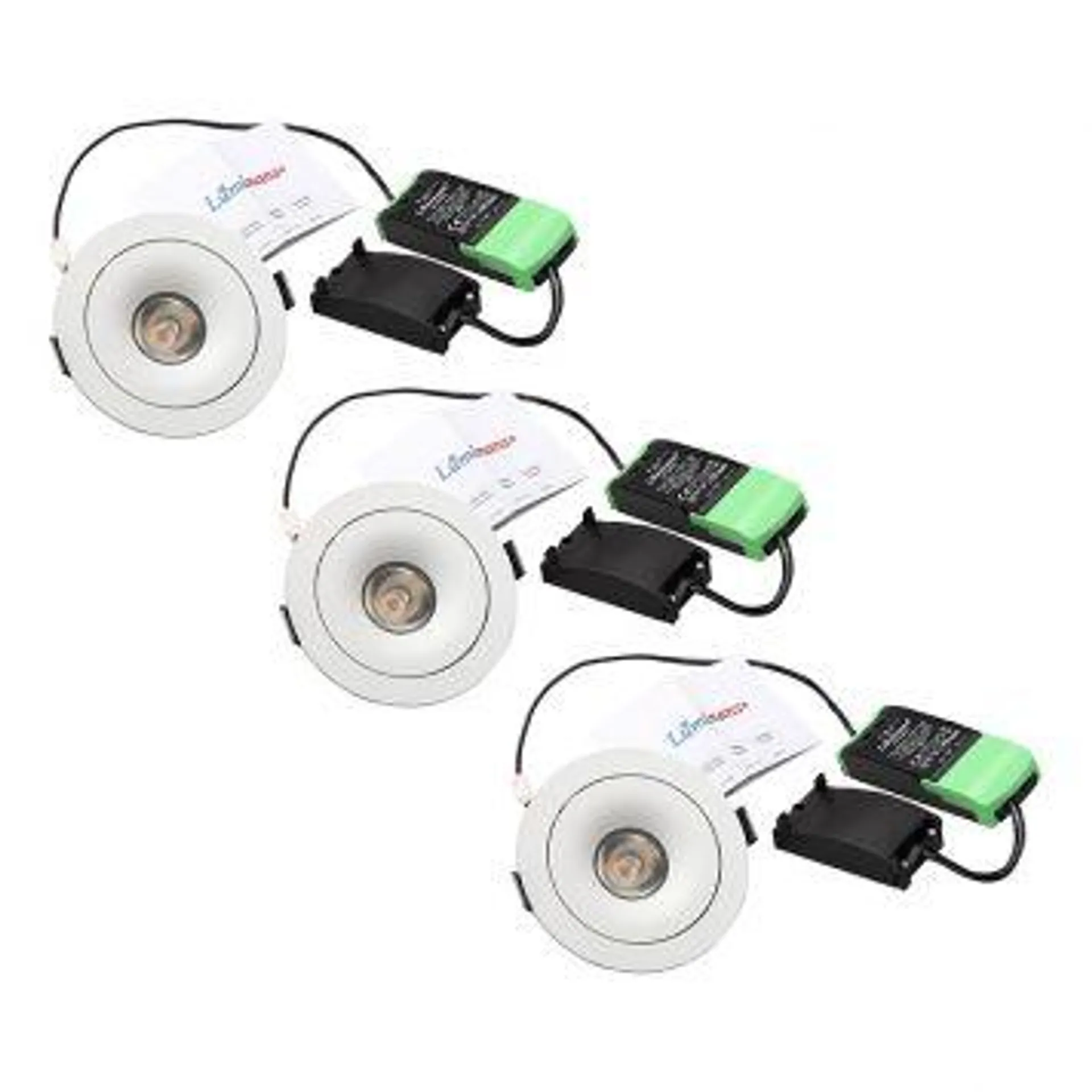 DOWNLIGHT LUMINANS CHESTER 3X7W HVIT 3PK