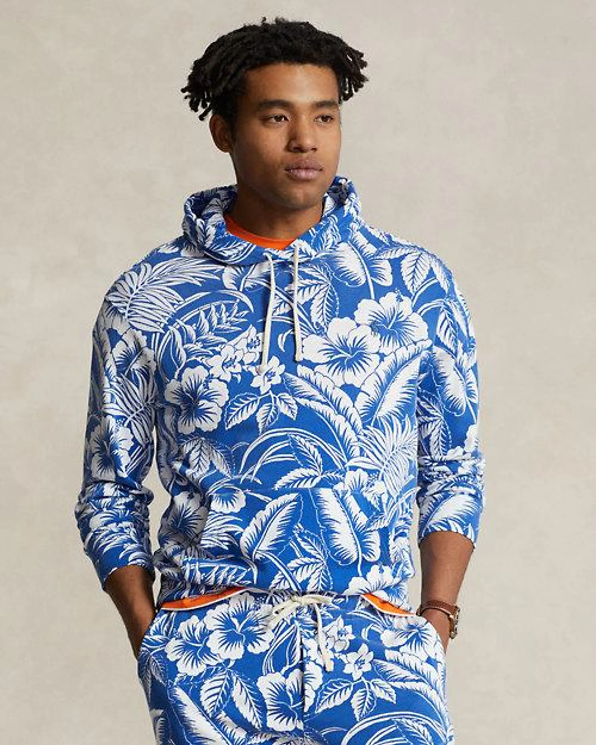 Tropical Floral Spa Terry Hoodie