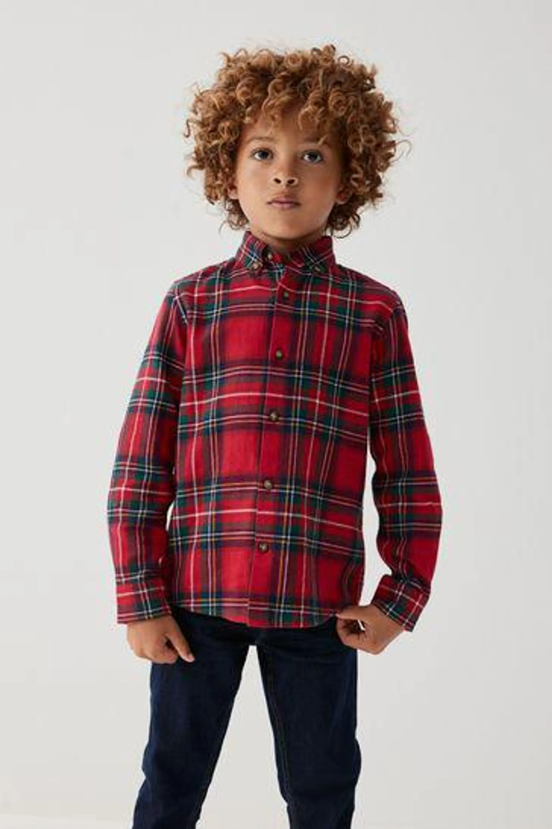 Long Sleeve Check Shirt (3-16yrs)