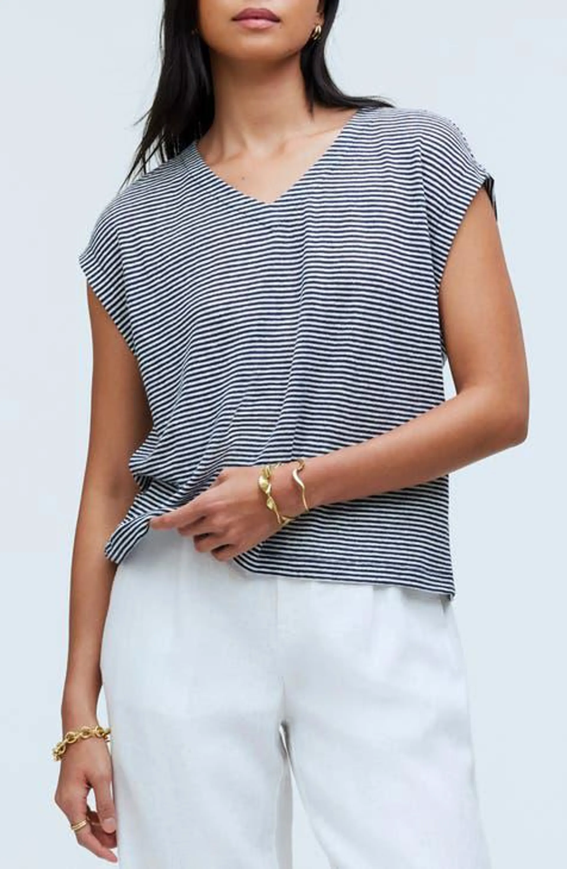 Relaxed V-Neck T-Shirt