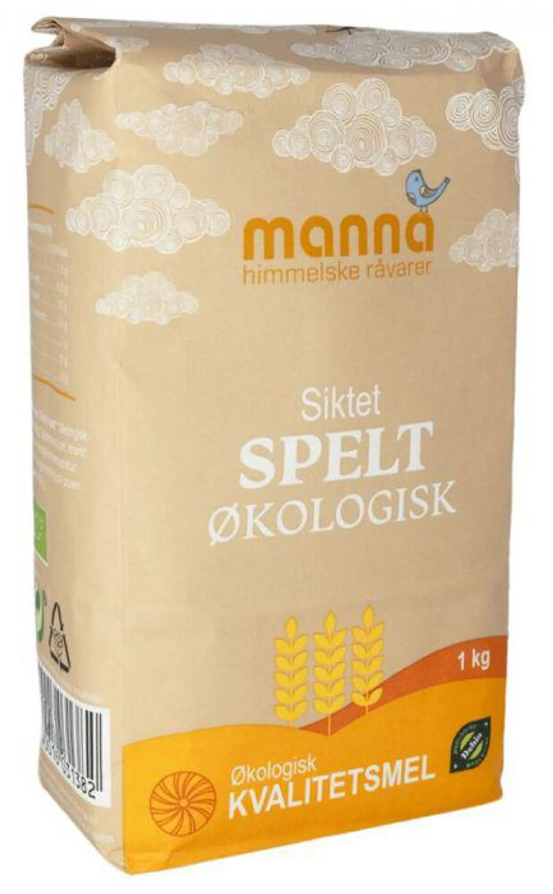 Speltmel, siktet