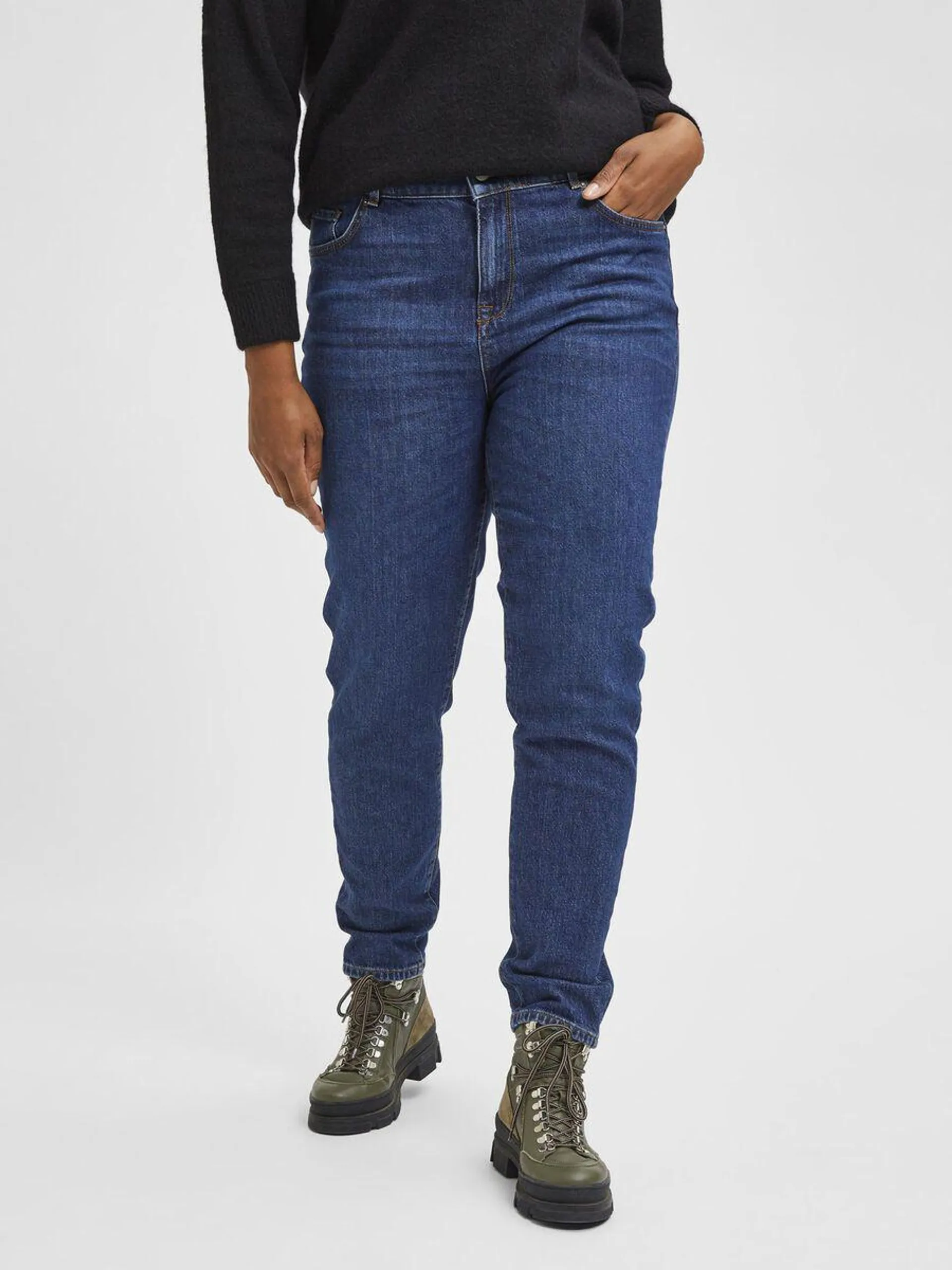 CURVE HØY MIDJE SMAL PASSFORM JEANS