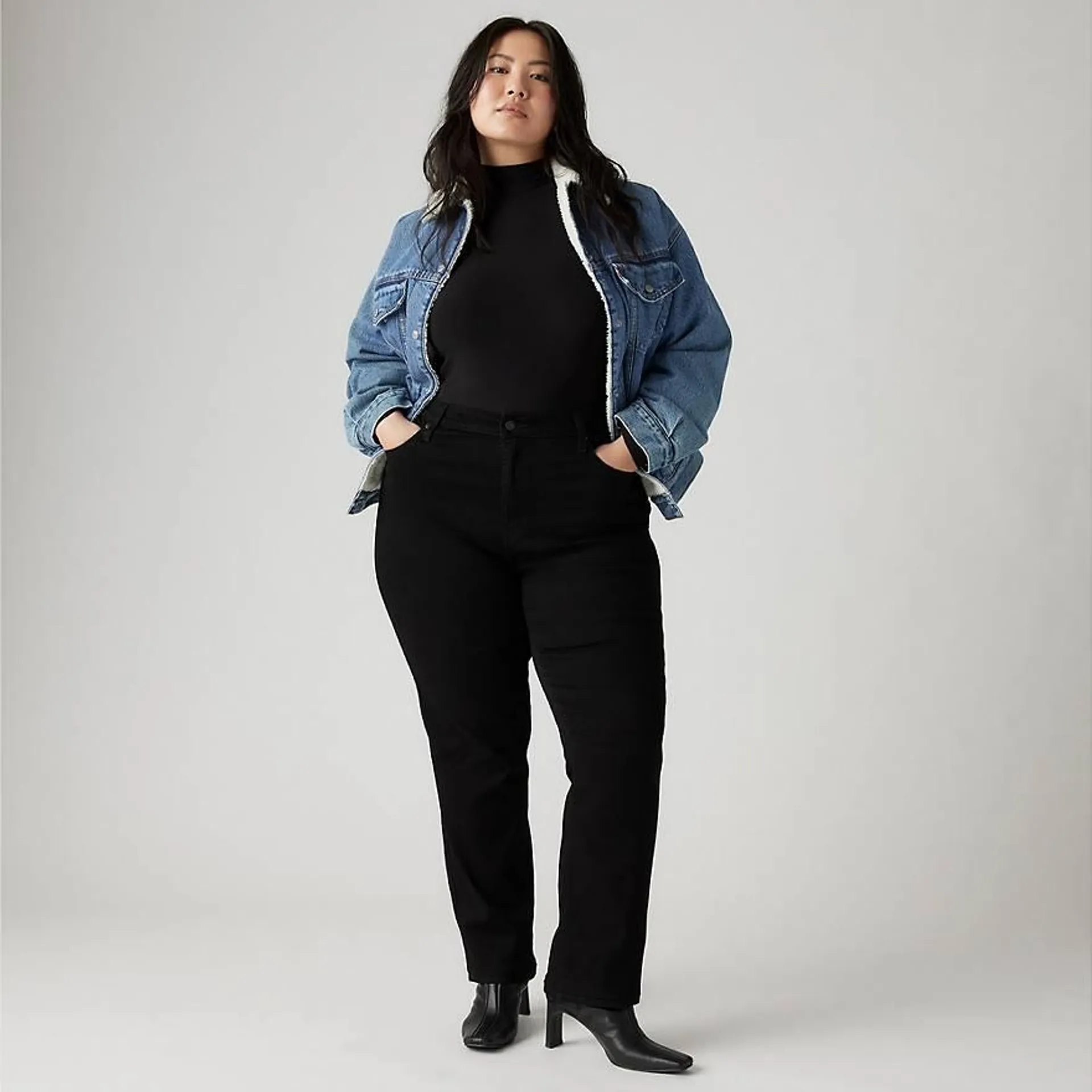 724™ High Rise Slim Straight Jeans (plus Size)