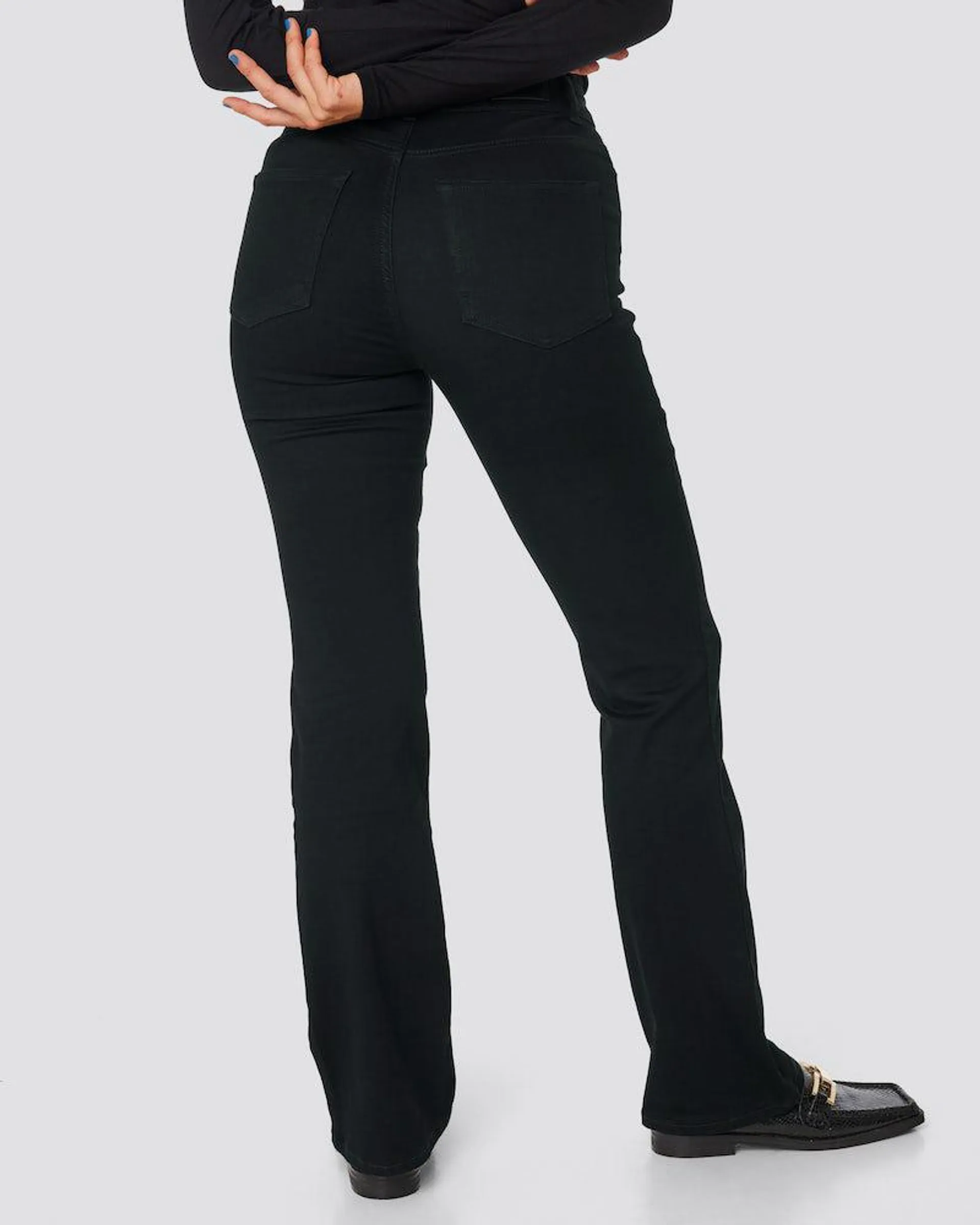 High waist curve bootcut jeans