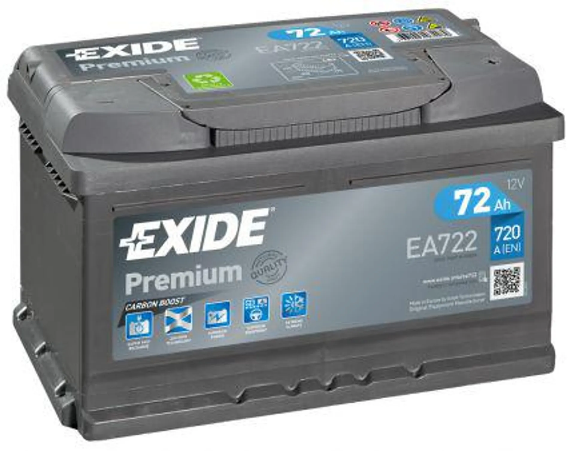 Startbatteri 72 Ah Exide