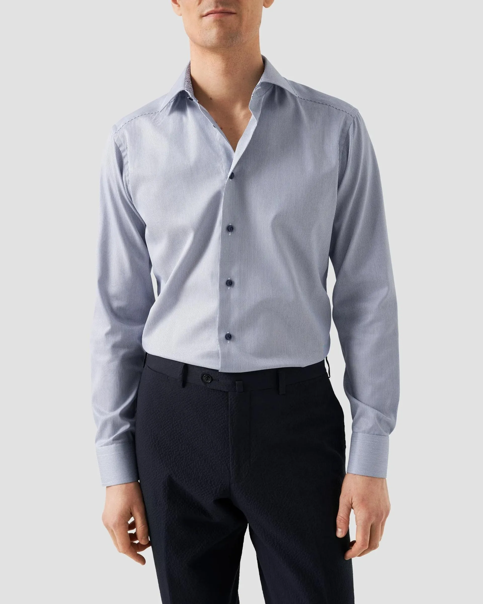 Fine Striped Signature Twill Shirt