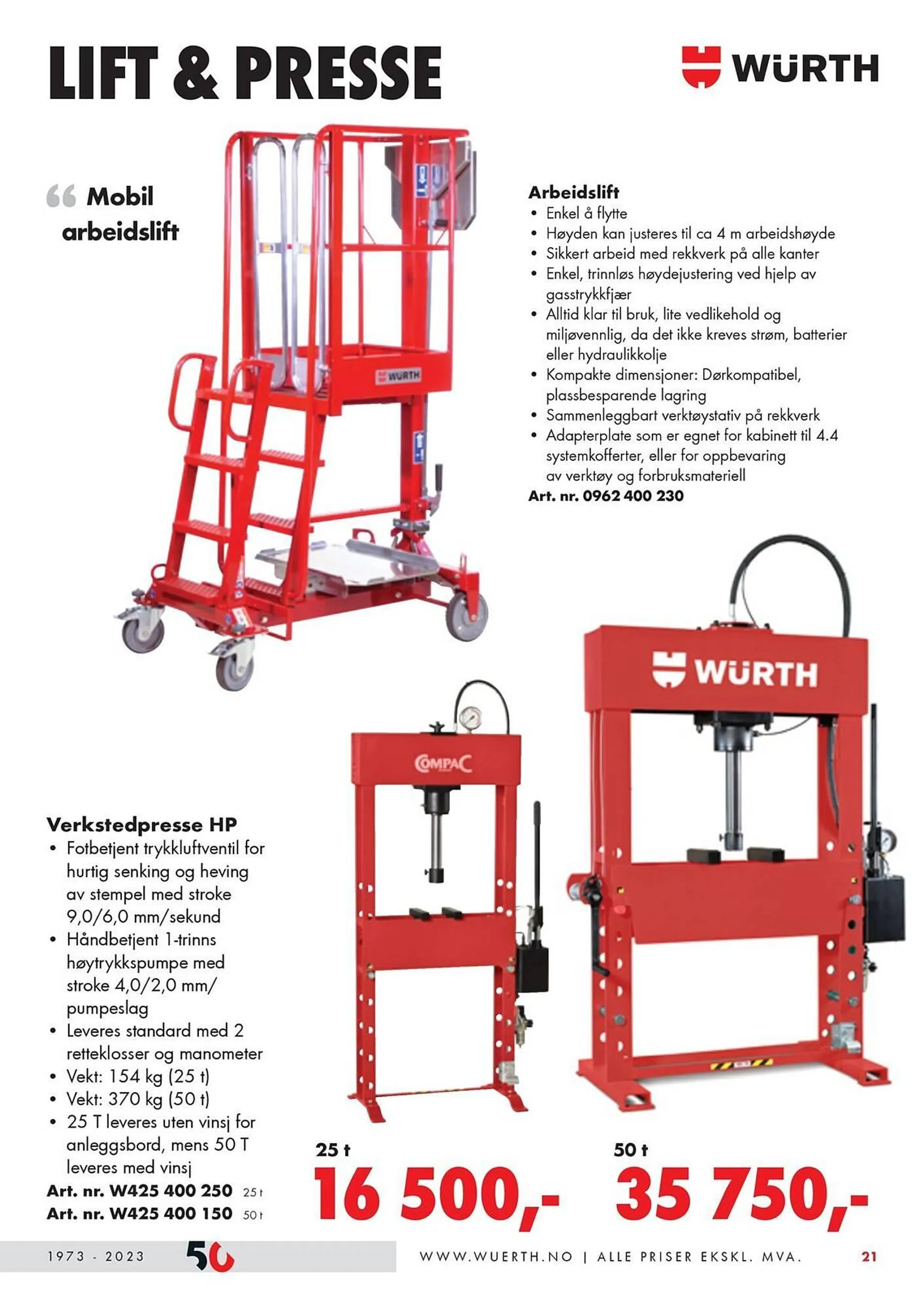 Würth Kundeavis fra 6. desember til 31. desember 2023 - kundeavisside 21