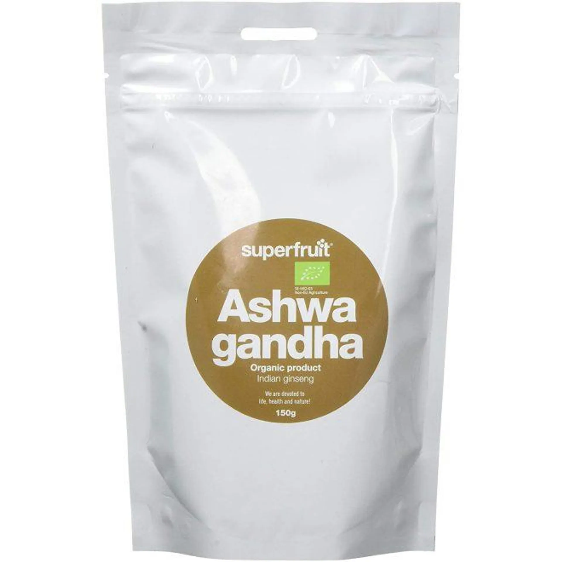 Superfruit økologisk ashwagandha pulver 150 g